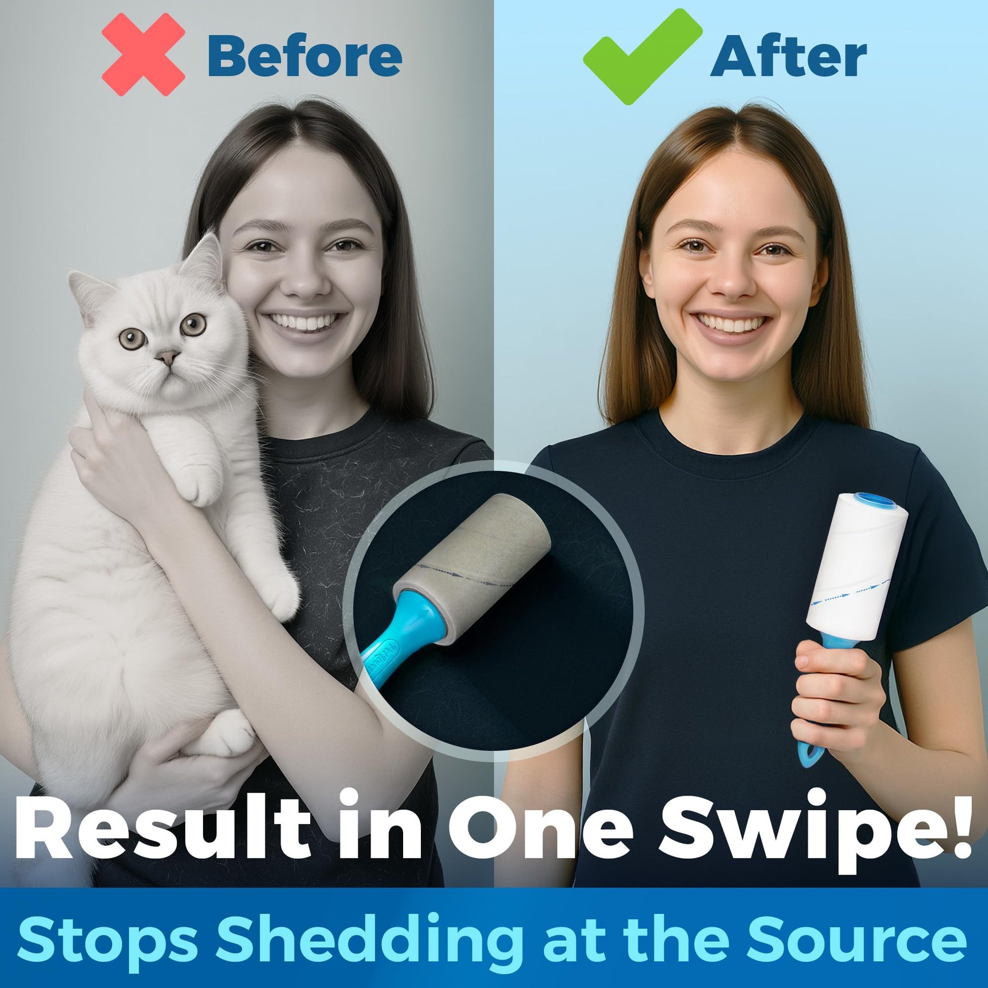 PetLovers Extra Sticky Lint Roller Mega Value Set 450 Sheets for Pet Hair Removal and Clothes, Dog and Cat Lint Remover 5 Pack jlhbookstore.store