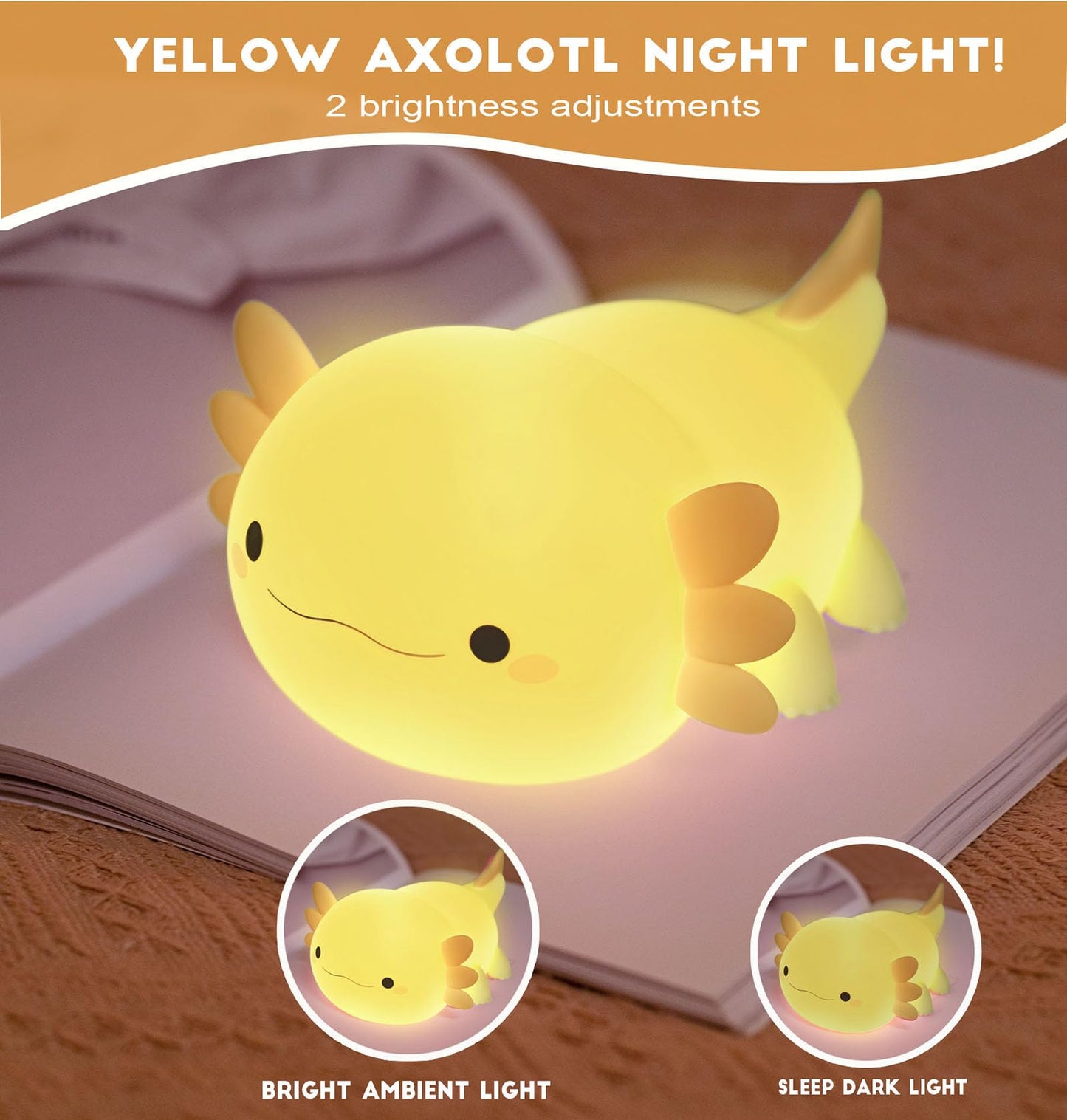 DREAMING MY DREAM Cute Duck Lamp,Do Do Duck Night Light,Silicone Squishy Nursery Bedside Lamp,USB Rechargeable Touch Table Lampfor Bedrooms, Living Room Decor Gift Toy jlhbookstore.store