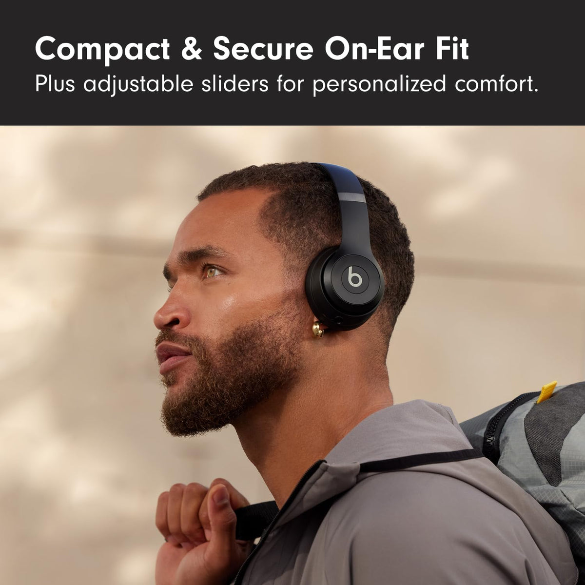 Beats Solo 4 - Wireless On-Ear Bluetooth Headphones, Up to 50-Hour Battery Life, Ultra-Lightweight Comfort, Powerful and Balanced Sound, Apple & Android Compatible - Slate Blue