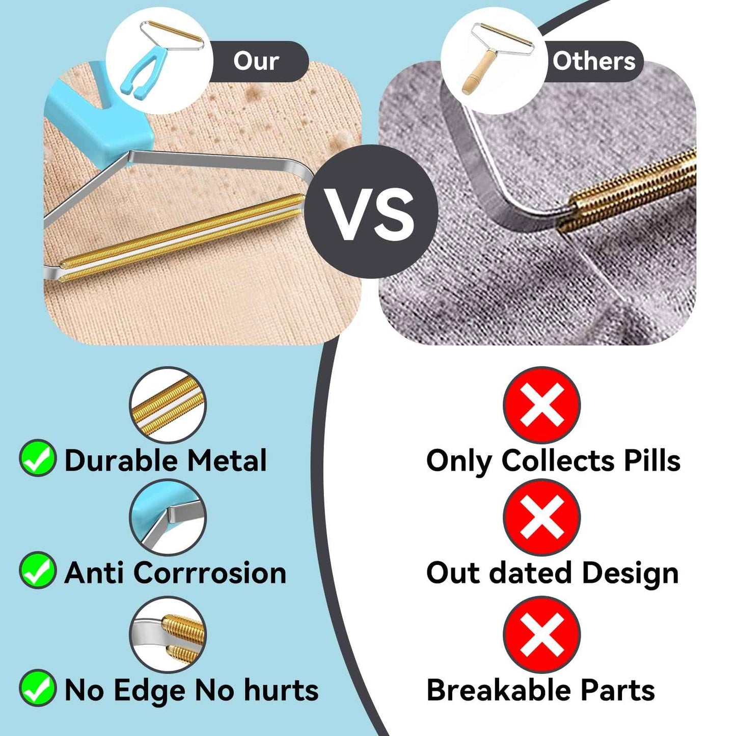 Pet Hair Remover, Dog and Cat Hair Remover, Wool Hair Remover, Carpet Rake for Pet Hair Removal, Carpet Rake, Pile Brush, Hand Shaver for Carpets, Car Cushions, Sofas, Pet Beds, Furniture & Rug