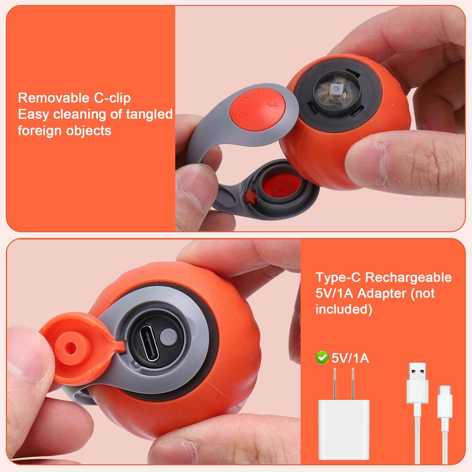 BABORUI Interactive Cat Toy Ball - Automatic Interactive Cat Toys for Indoor Cats with 3 Tails, 2 Speeds Rechargeable Cat Enrichment Toys for Small/Medium/Large Cats to Keep Them Busy(Blue)