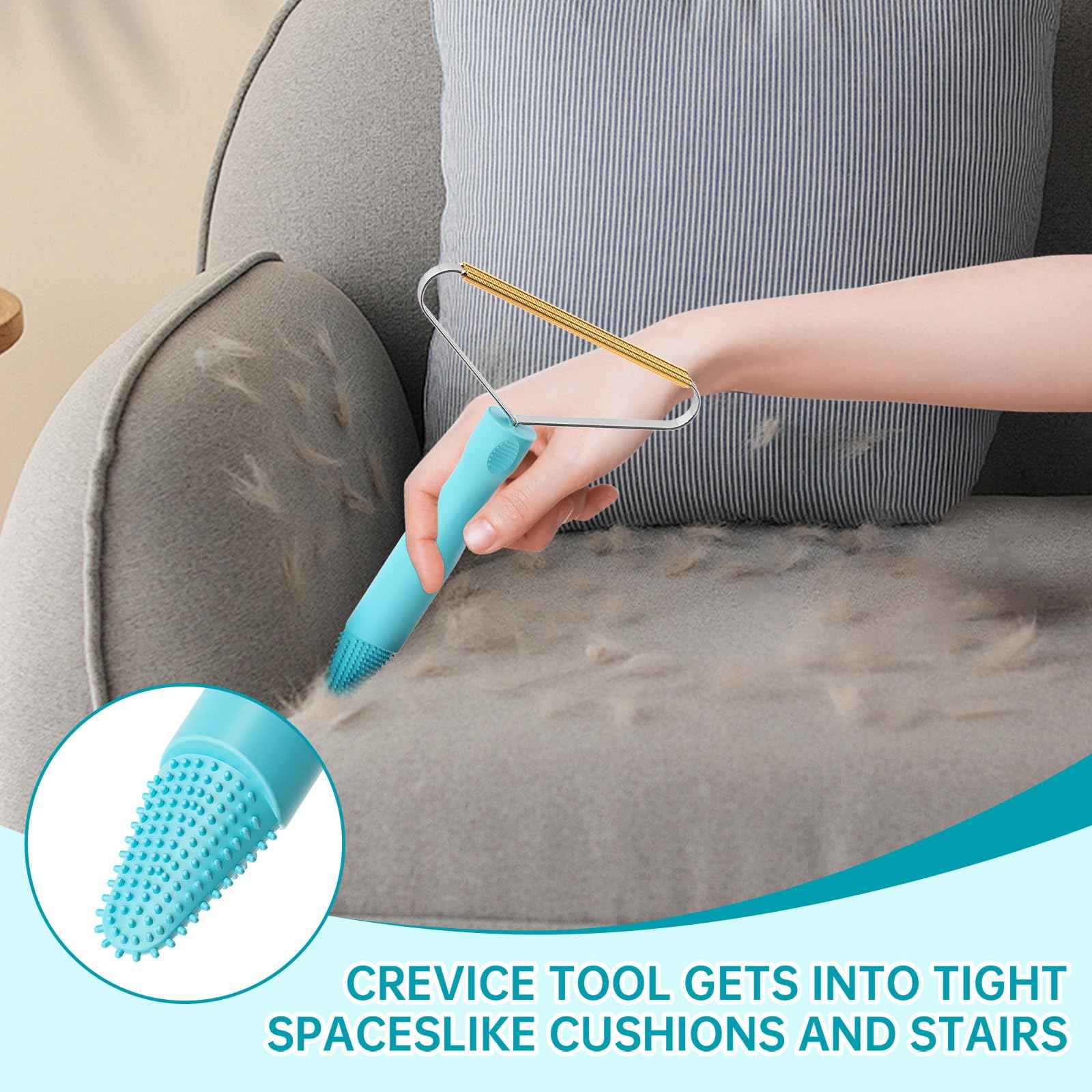 Pet Hair Remover, Dog and Cat Hair Remover, Wool Hair Remover, Carpet Rake for Pet Hair Removal, Carpet Rake, Pile Brush, Hand Shaver for Carpets, Car Cushions, Sofas, Pet Beds, Furniture & Rug