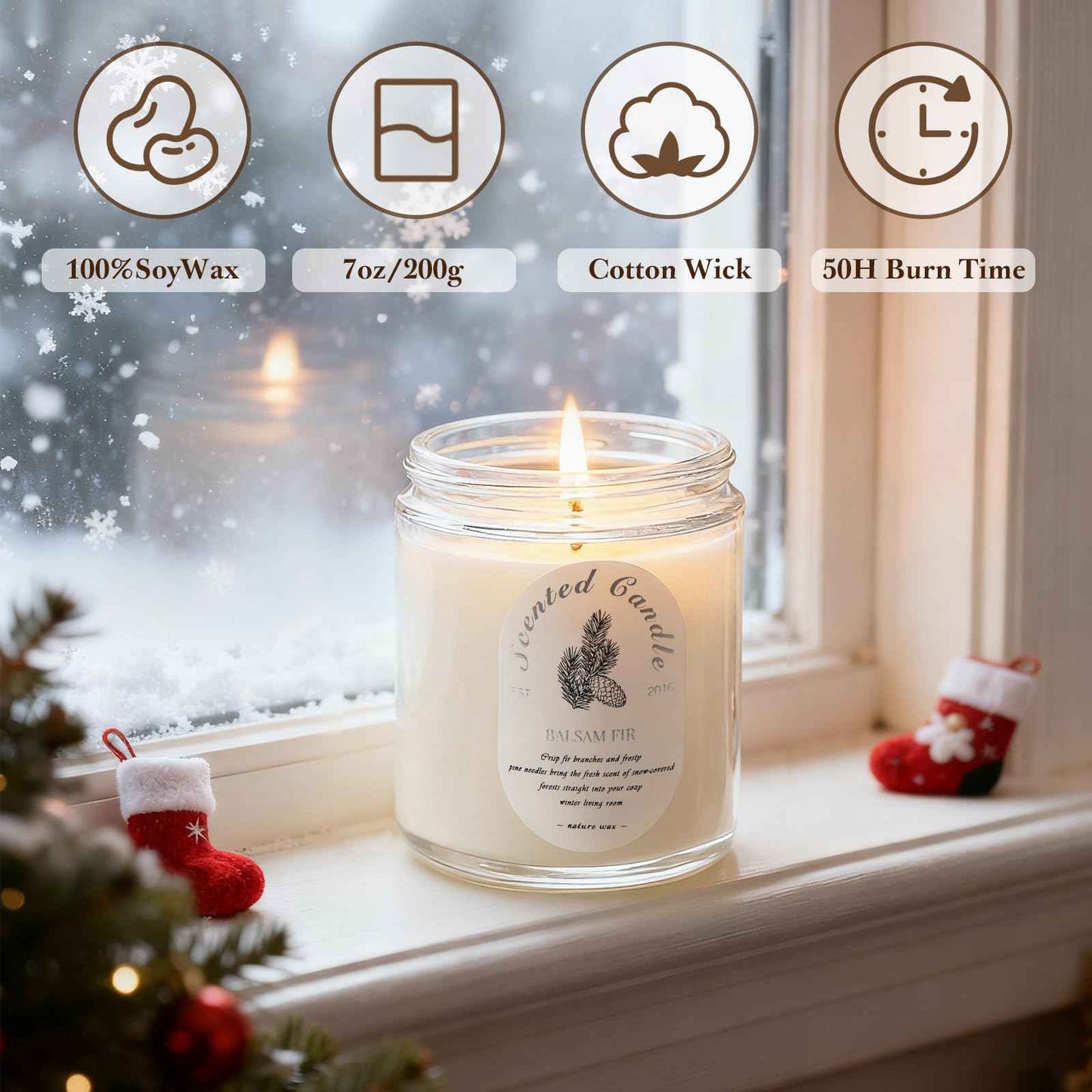 Lavender Candle Gift Set, 4 Pack Soy Wax Scented Candles for Home – Lavender, Sage & Ponderosa Pine – Aromatherapy Candles for Relaxation, Stress Relief & Christmas Gifts for Women