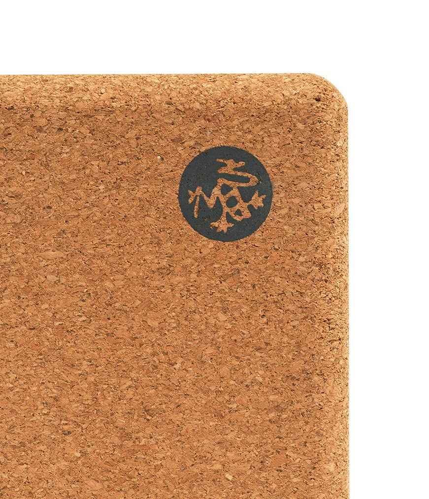 Manduka Yoga Block - Fine-Grain Cork Block, Yoga Equipment, Home Gym Accessory, Pilates Tool, Lightweight for Travel, Extra Firm Workout Accessory with Comfortable Edges