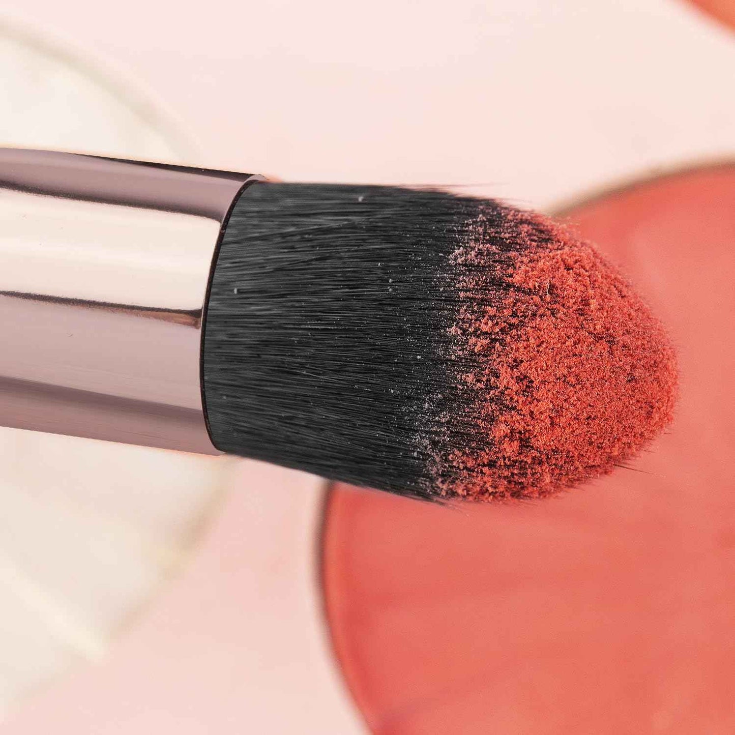 Real Perfection Makeup Brush Set 16 Pcs with 1 Eyebrow Razor Premium Synthetic Foundation Powder Concealers Eyeshadow Blush Makeup Brushes Make up Brushes Kit (Pink)