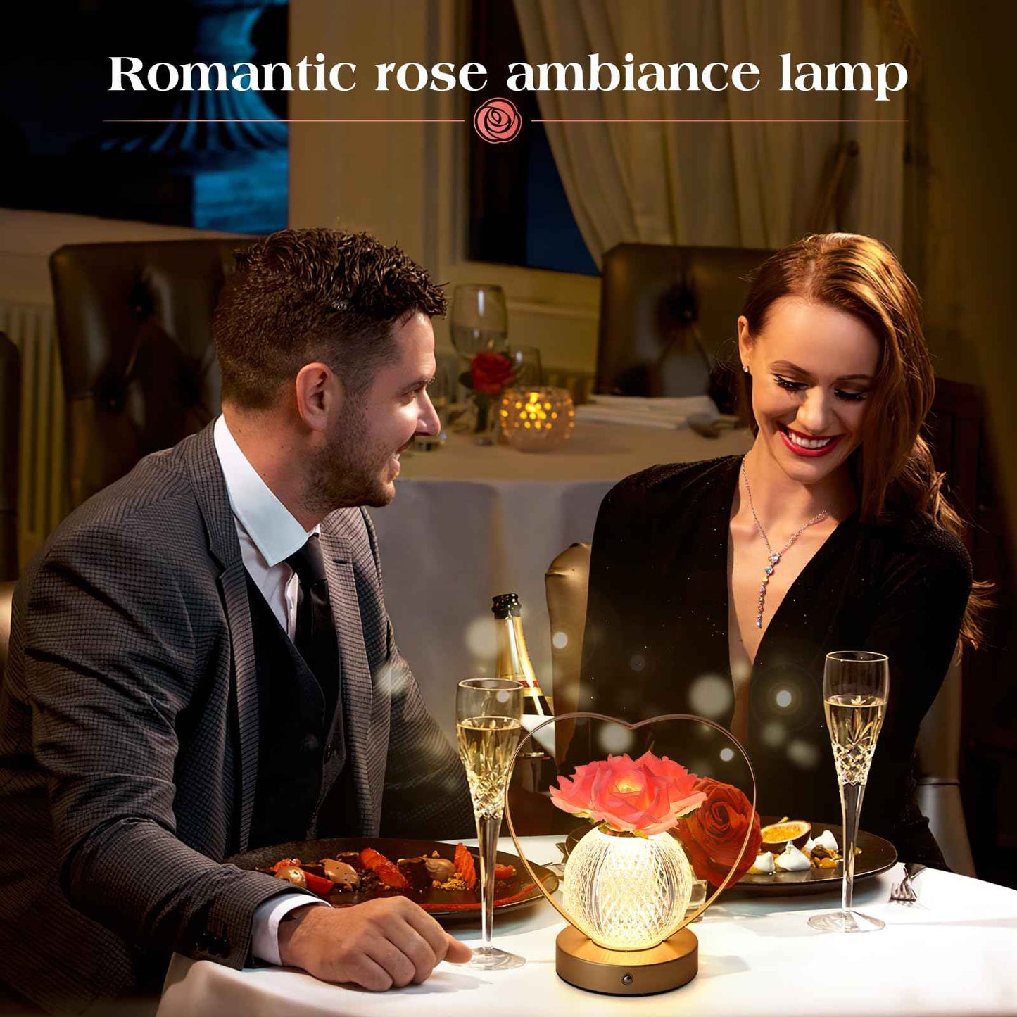 Sunflowers Flower Lamp,Rechargeable Cordless Touch Table Lamp,3-Colour Infinitely Dimming Small Night Light,Festival Restaurant Bedroom Bar Coffee Shop Birthday Gifts for Women Mom