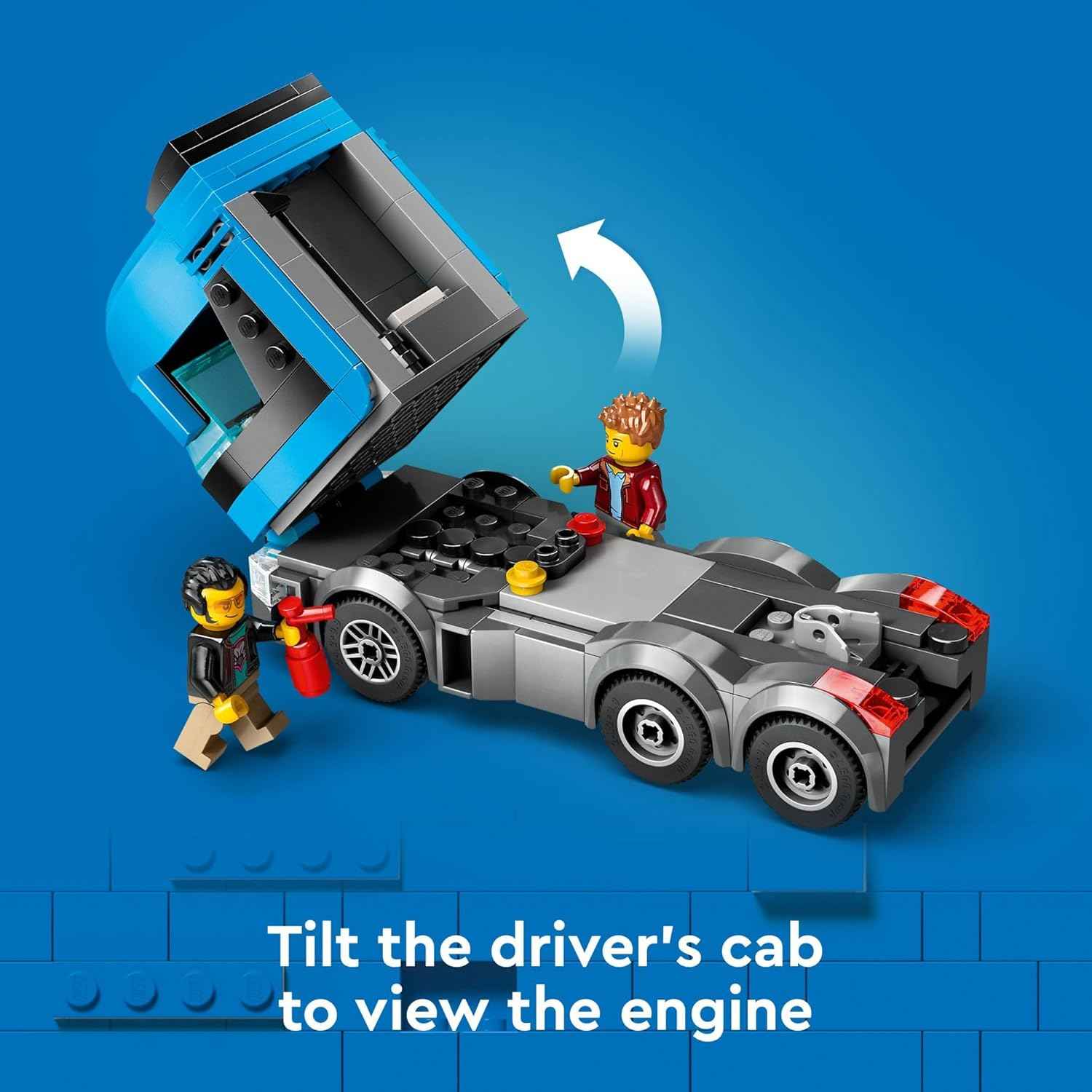 LEGO City Car Transporter Truck with Sports Cars Building Toy Set - Semi Truck Toy with Carrier & Trailer for Boys & Girls, Ages 7+ - Gift Idea for Kids - 60408