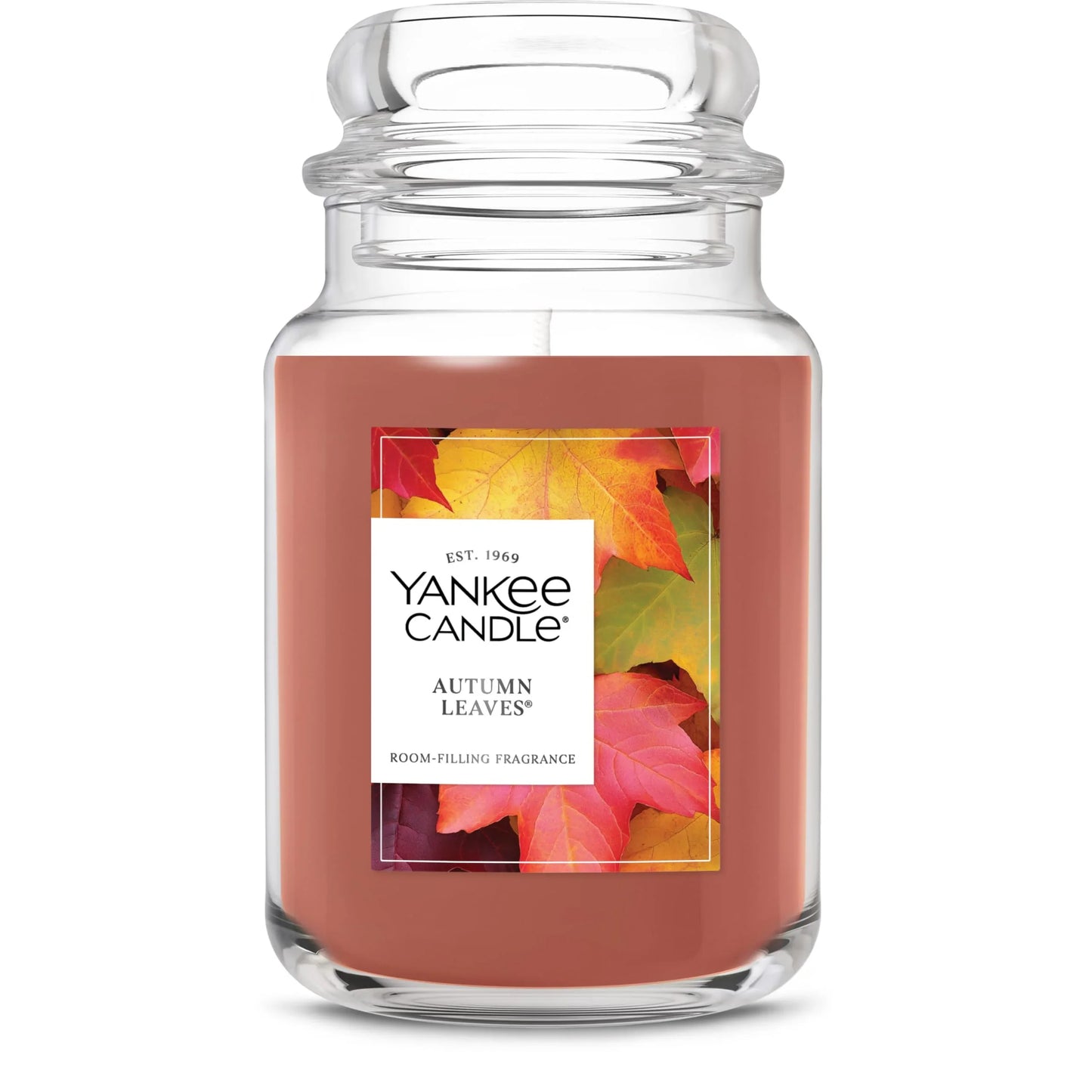 Yankee Candle Autumn Wreath, Fall Scented Candle, 22oz Large Jar with up to 150 Hour Burn Time - Jlhbookstore.store