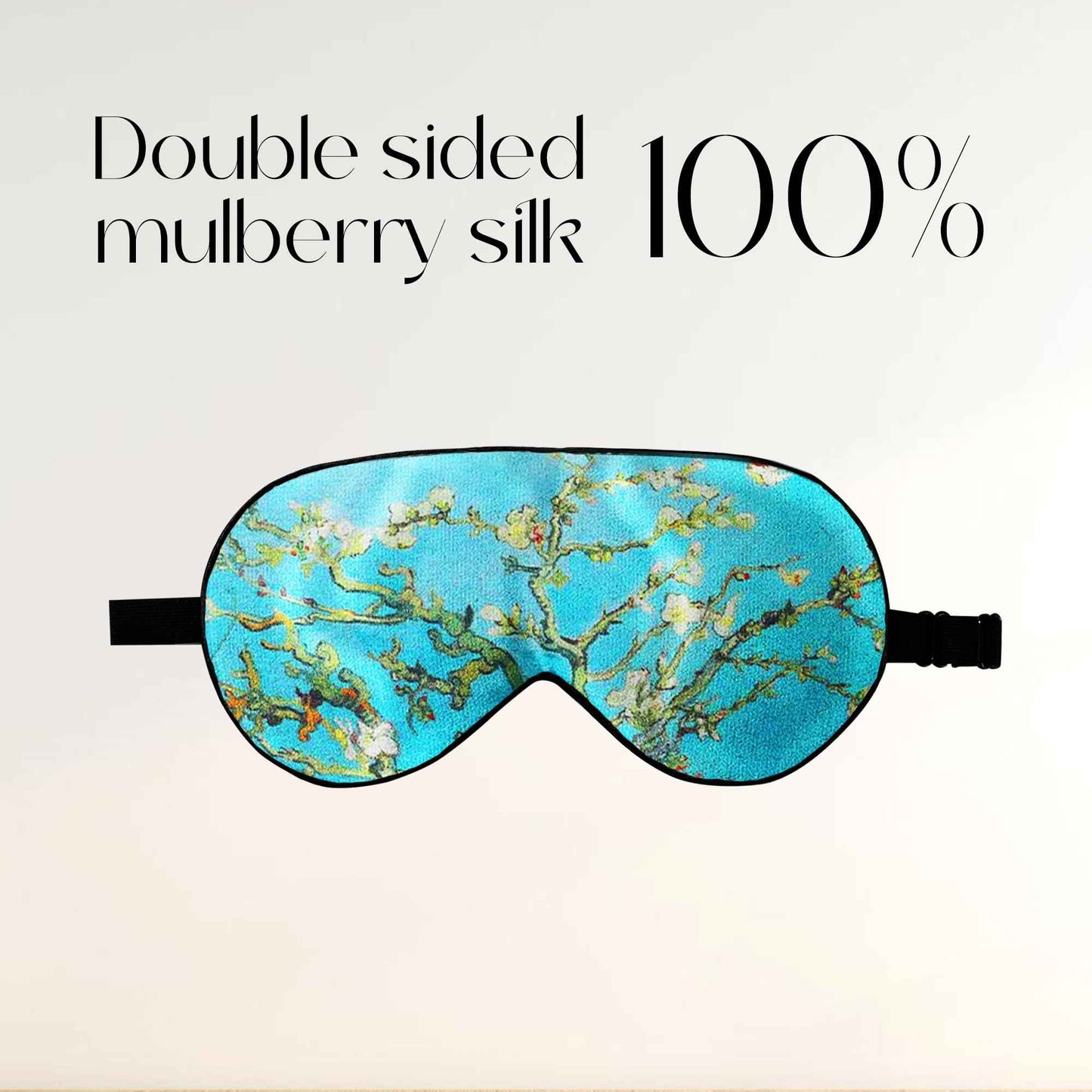 ZIMASILK 100% Mulberry Silk Sleep Mask with Adjustable Strap, Super-Smooth Soft Natural Silk Eye Mask for Sleep, Multiple Color Options(Navy Blue)