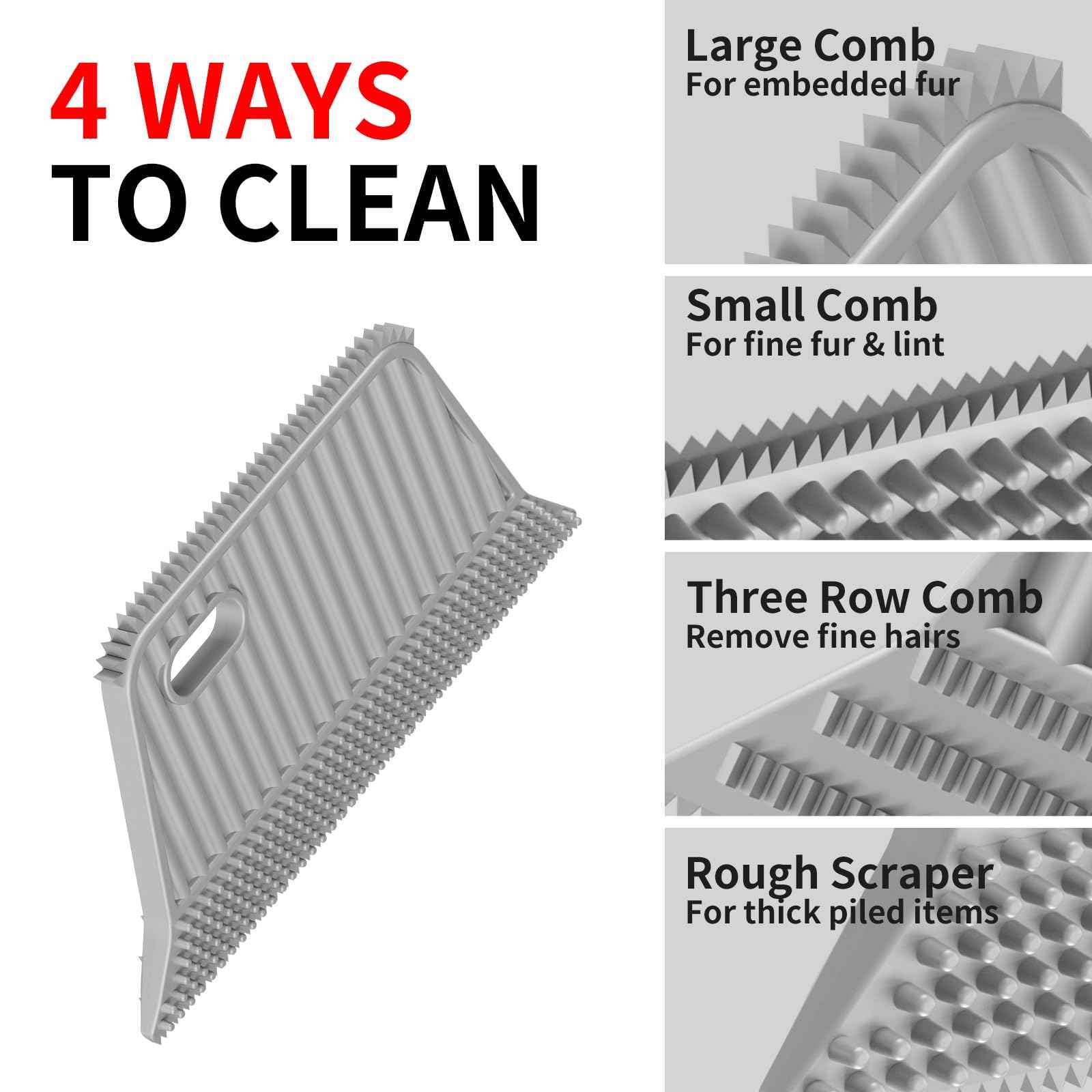 Pet Hair Remover, Dog and Cat Hair Remover, Wool Hair Remover, Carpet Rake for Pet Hair Removal, Carpet Rake, Pile Brush, Hand Shaver for Carpets, Car Cushions, Sofas, Pet Beds, Furniture & Rug