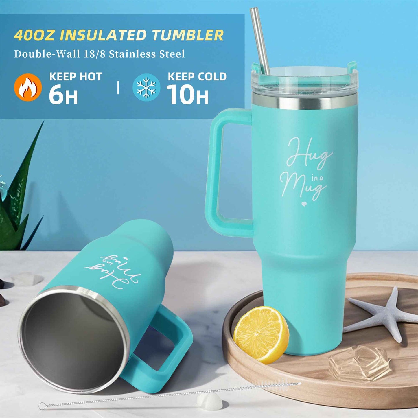 15PCS Birthday Gifts for Women, Relaxing Spa Basket With Luxury Flannel Blanket and 40 oz Tumbler - Care Package for Her, Mom, Wife, Friends - Valentine's, Mother's Day, Christmas