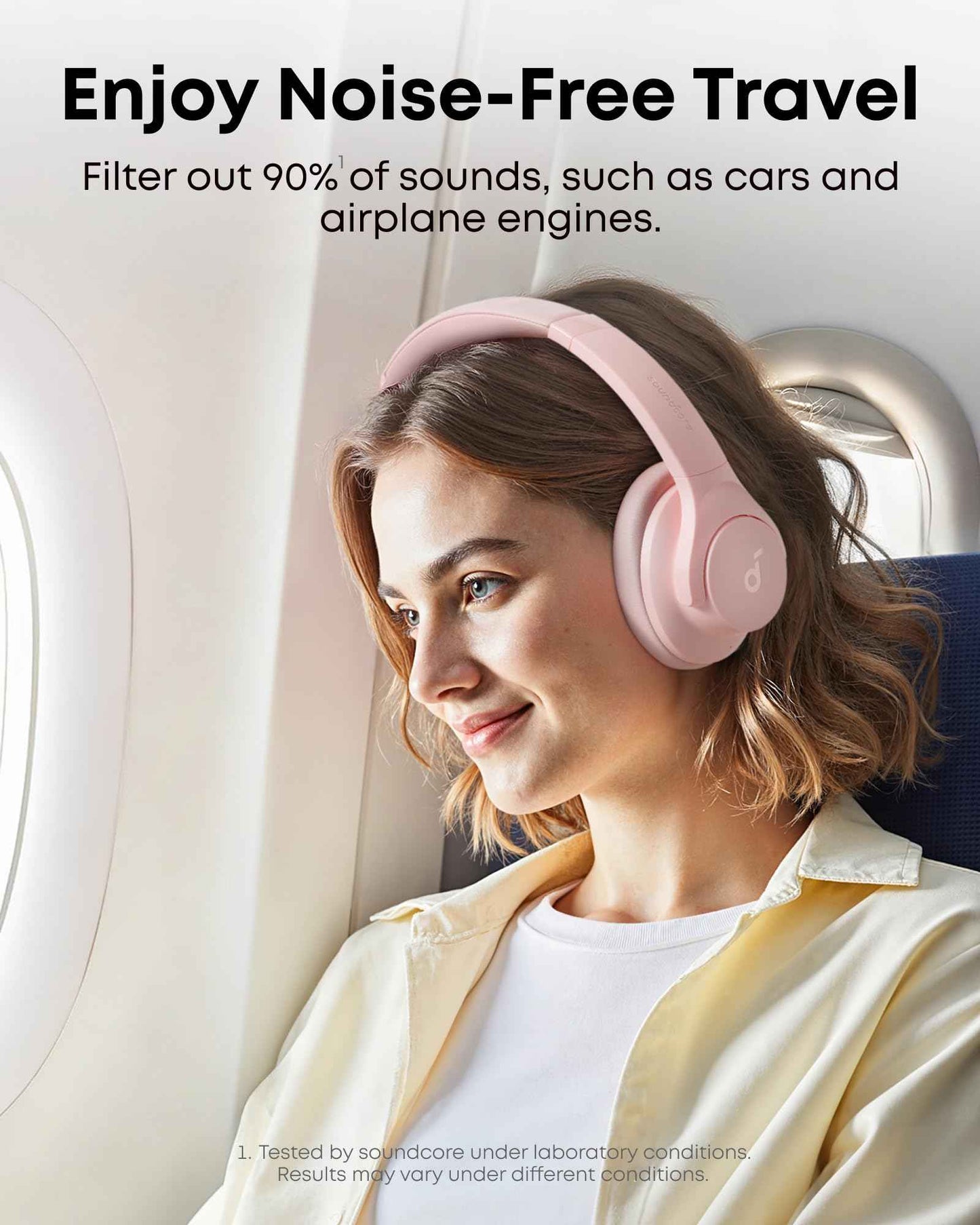 Soundcore by Anker Q20i Hybrid Active Noise Cancelling Headphones, Wireless Over-Ear Bluetooth, 40H Long ANC Playtime, Hi-Res Audio, Big Bass, Customize via an App, Transparency Mode