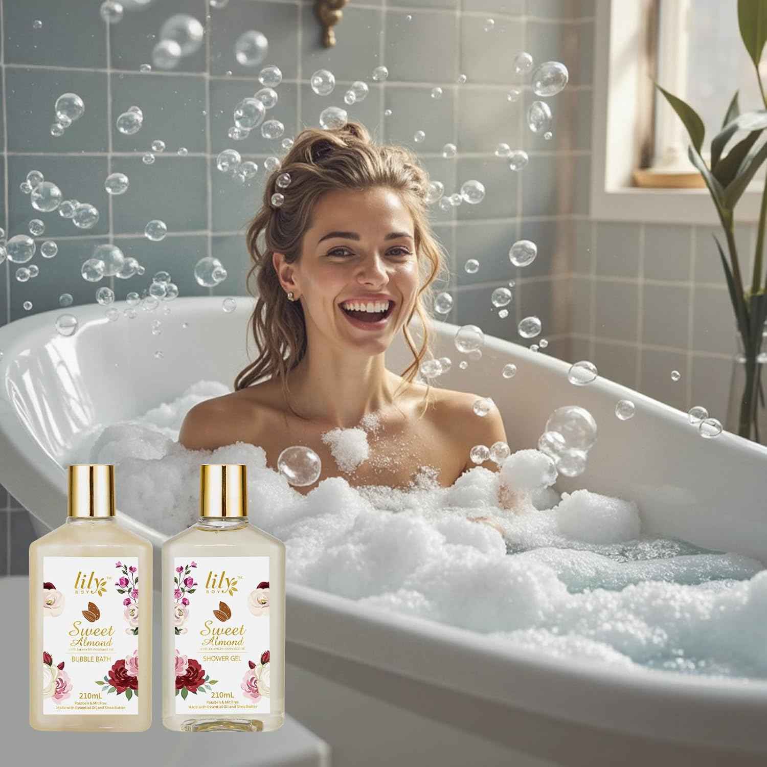 25Pcs Christmas Gifts for Women - Luxury Bath and Body Spa Gift Basket for Women with Necklace | Relaxing Care Kit Valentine's Mothers Day Gifts for Mom Gift Baskets for Anniversary or Bridal Shower