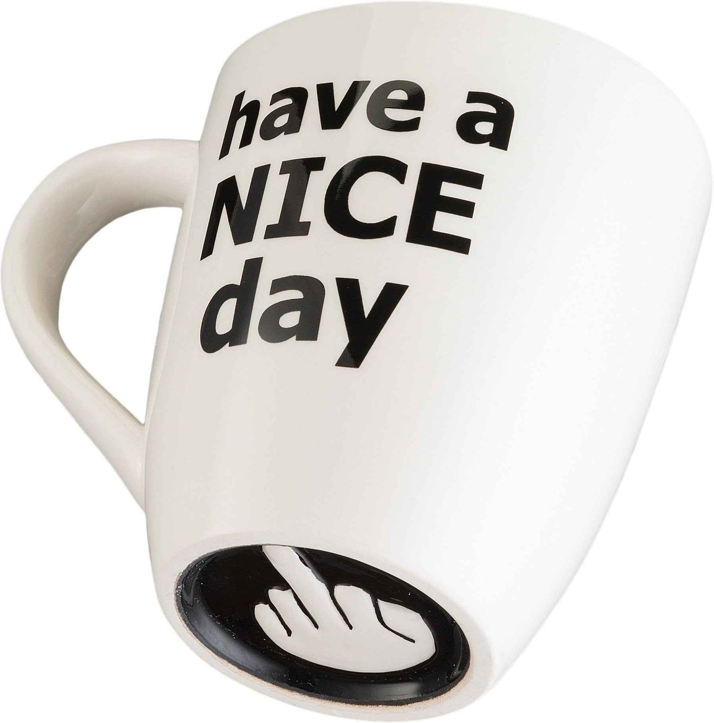 Decodyne Funny Coffee Mug, Gag White Elephant Gifts for Adults and Coworkers - Perfect for Bachelorette Parties, Christmas, and Novelty Gifts, 14 Ounce (Black)