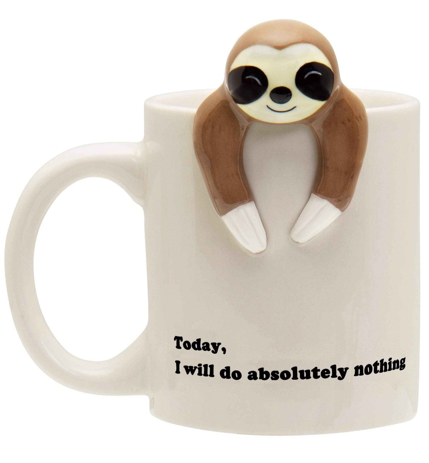 Decodyne Funny Sloth Coffee Mug - Cute Sloth Gifts For Coworkers Women & Men - White Elephant Gifts for Adults, Funny Office Present