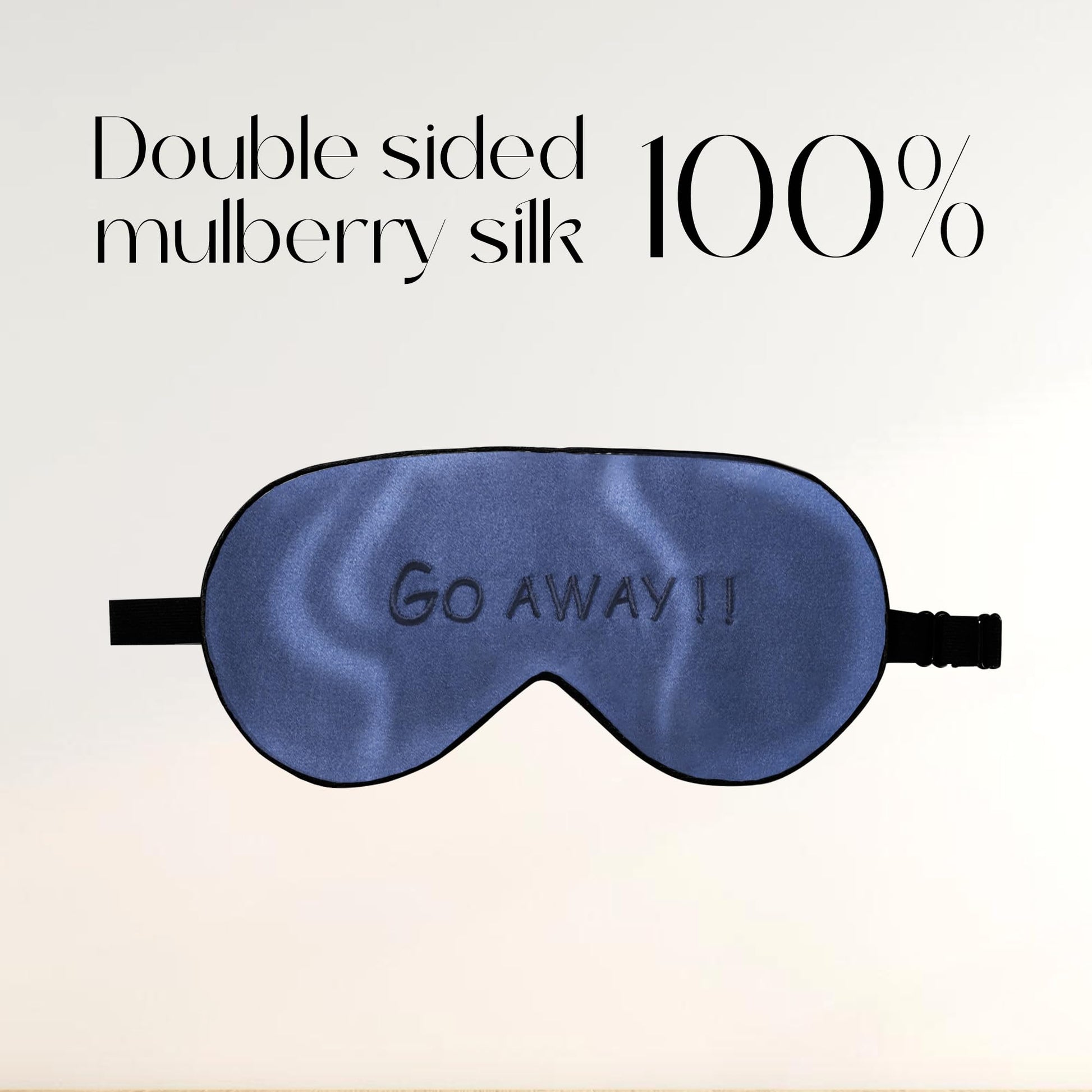 ZIMASILK 100% Mulberry Silk Sleep Mask with Adjustable Strap, Super-Smooth Soft Natural Silk Eye Mask for Sleep, Multiple Color Options(Navy Blue) jlhbookstore.store