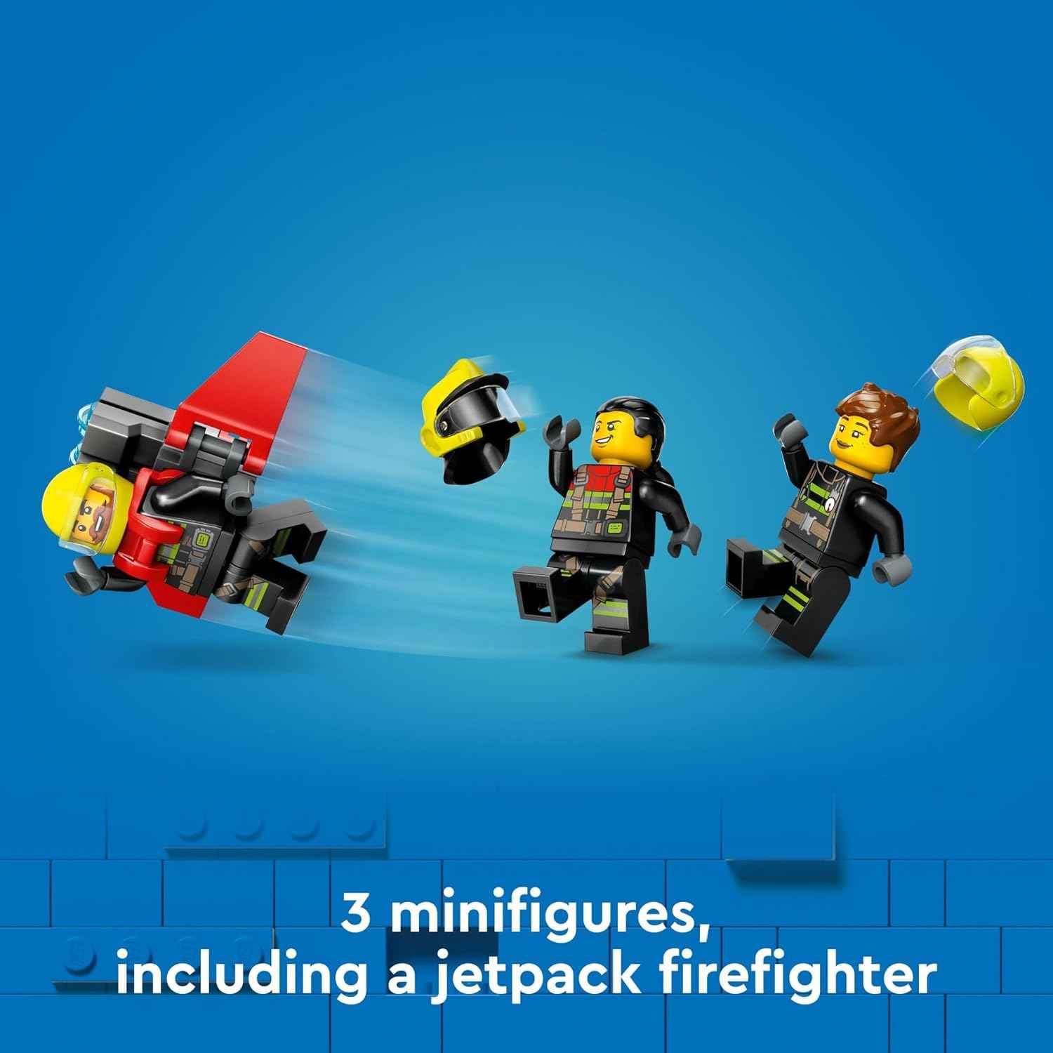 LEGO City Fire Rescue Plane Toy - Building Blocks Playset for Boys & Girls, Ages 6+ - Pretend Play for Role Play for Kids - Gift for Christmas - 60413