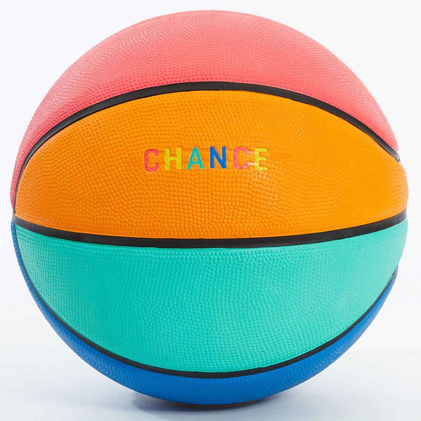 Chance Premium Design Printed Rubber Outdoor & Indoor Basketball, Juicy Multi Colored