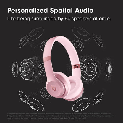 Beats Solo 4 - Wireless On-Ear Bluetooth Headphones, Up to 50-Hour Battery Life, Ultra-Lightweight Comfort, Powerful and Balanced Sound, Apple & Android Compatible - Slate Blue
