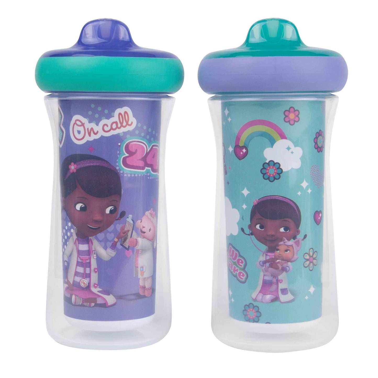 The First Years Disney Princess Kids Insulated Sippy Cups - Dishwasher Safe Spill Proof Toddler Cups - Ages 12 Months and Up - 9 Ounces - 2 Count