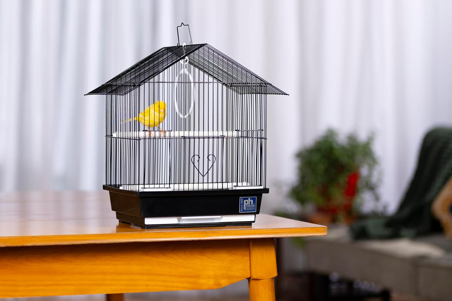 Prevue Pet Products Parakeet Manor Bird Cage with Handle for Home or Travel, Black