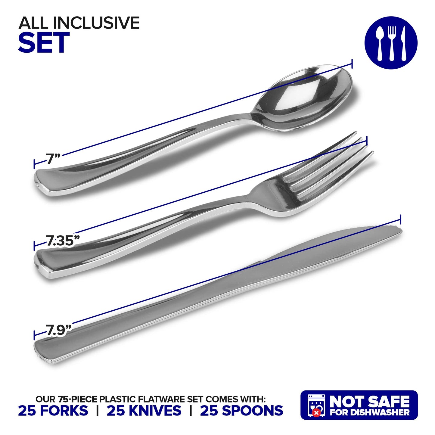 Gold Plastic Silverware Set (160 Bulk Pack) Disposable Cutlery Utensils, 80 Gold Forks, 40 Gold Knives, 40 Gold Spoons, Heavy Duty Flatware For Holidays, Parties, Dinners, Weddings, and Occasions jlhbookstore.store