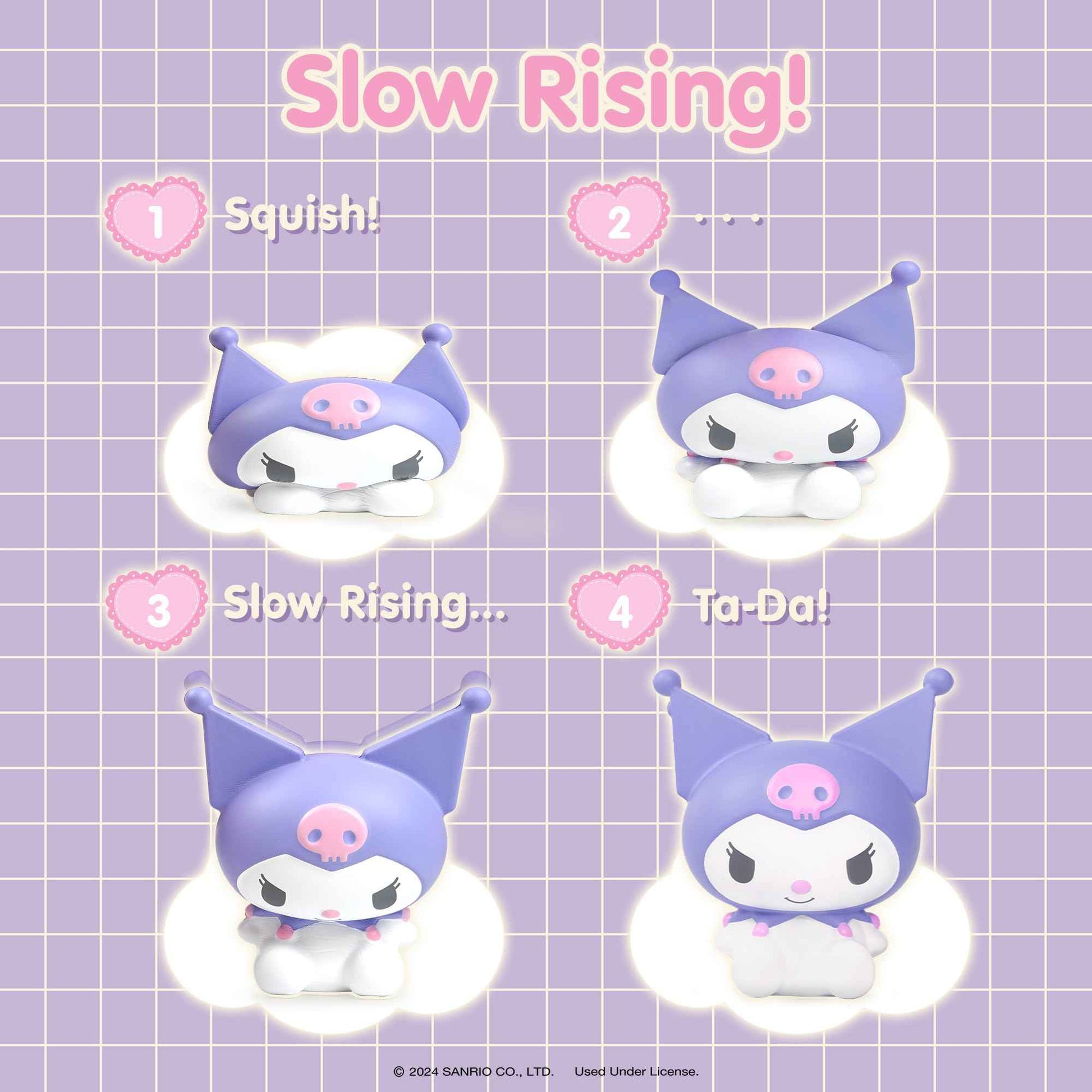 Hamee SquiSHU Buddy Hello Kitty and Friends Kuromi, Cute Birthday Gift, Official Merchandise, Toys for Kids & Adult, Model Jumbo Squishy for Collectors