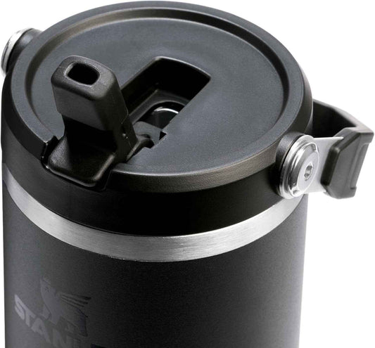 Stanley IceFlow 2.0 Flip Straw Tumbler with Handle 30 oz | Twist On Lid and Flip Up Straw | Leak Resistant Water Bottle | Insulated Stainless Steel | BPA-Free | Black 2.0