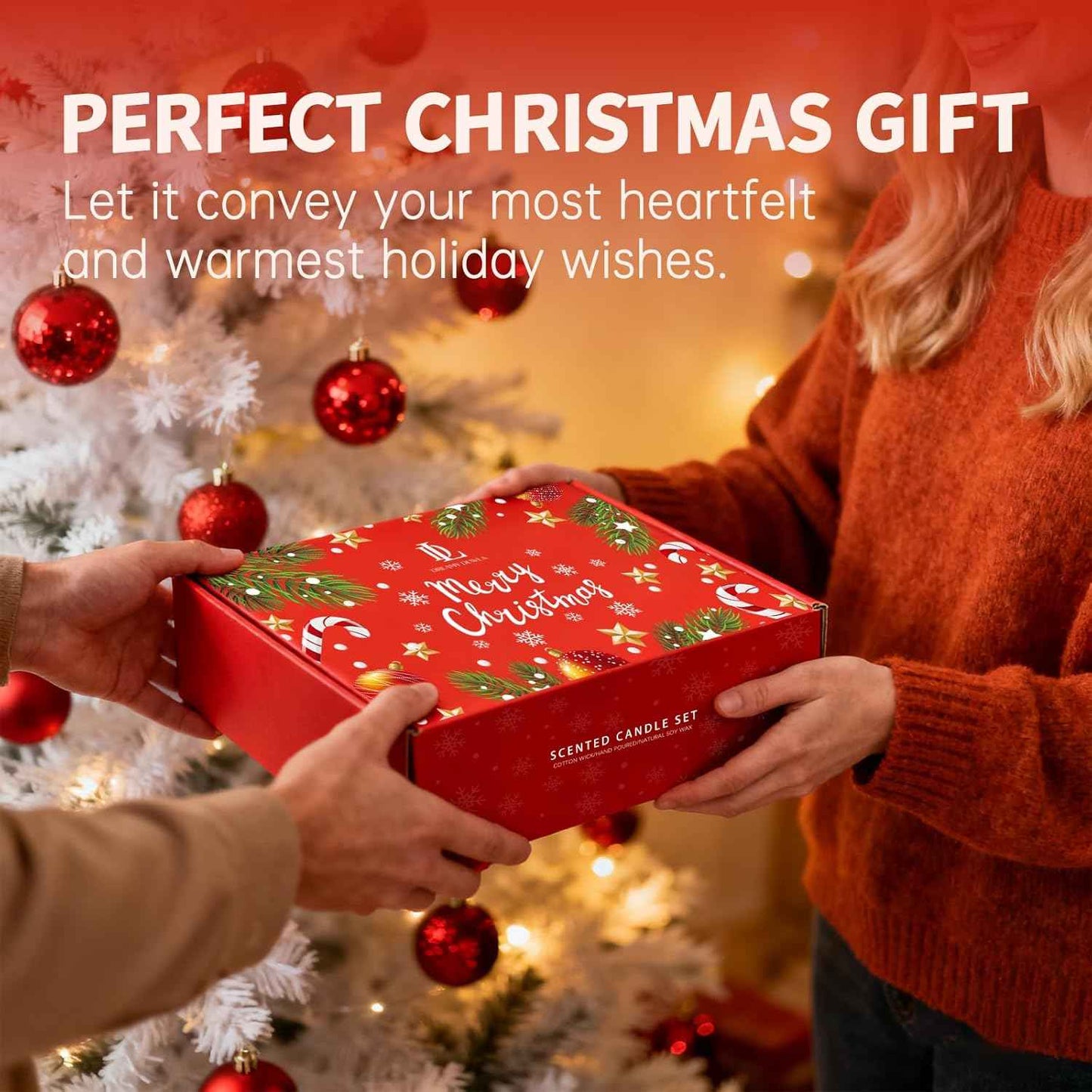 Fall Candle Set, Fall Scented Candles for Home, 4 Pack Soy Candle Set, Autumn Gifts for Women Men, Autumn Scents of Vanilla Pumpkin/Cinnamon Clove/Apple Pie/Fall Party