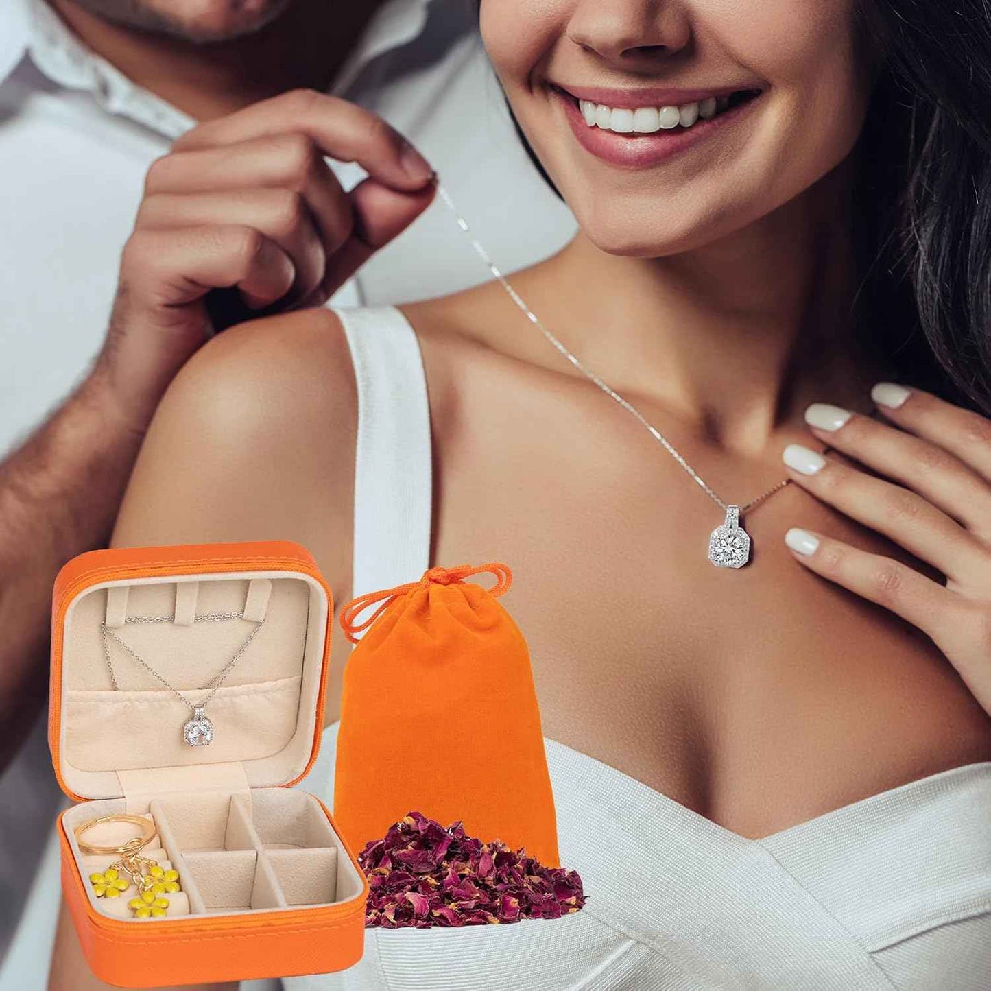 25Pcs Christmas Gifts for Women - Luxury Bath and Body Spa Gift Basket for Women with Necklace | Relaxing Care Kit Valentine's Mothers Day Gifts for Mom Gift Baskets for Anniversary or Bridal Shower