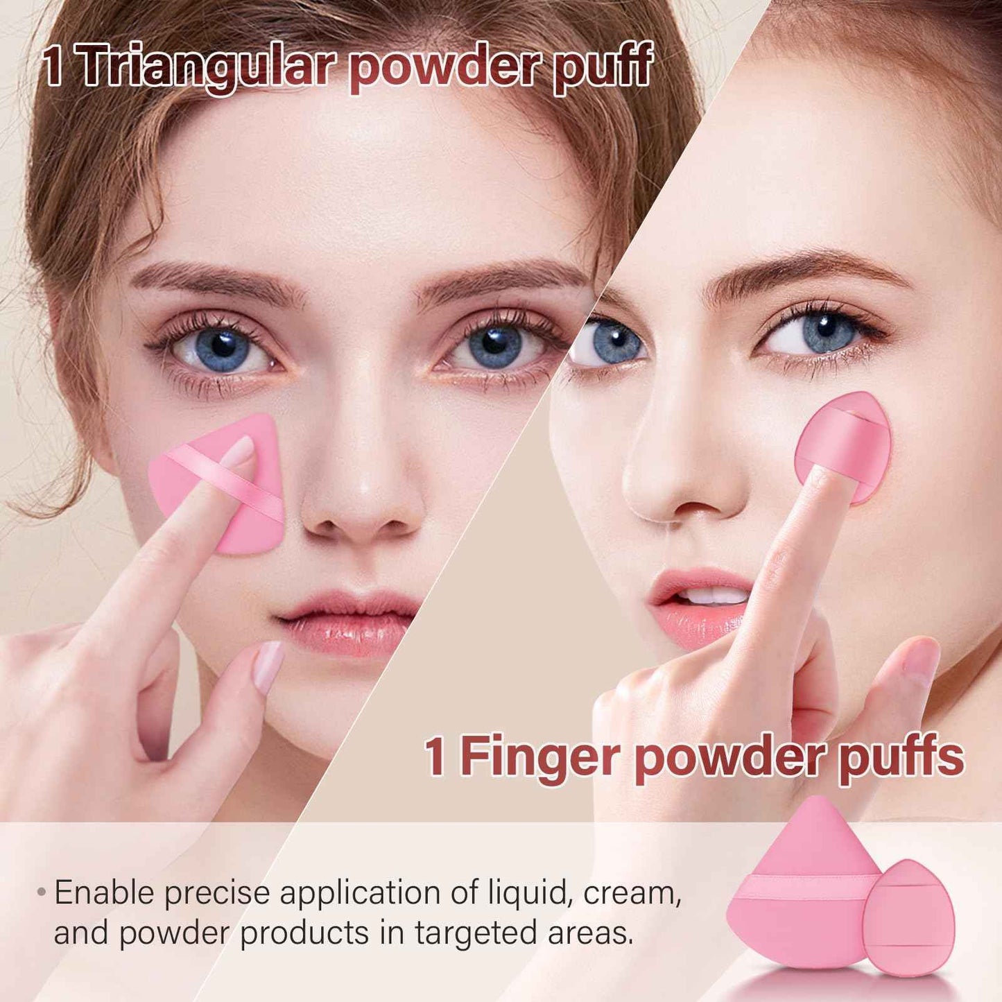 Makeup Brushes Set, Mlemle Professional 26 Pcs Makeup Kit, Include Powder Foundation Concealers Blush Eye shadows Eyebrow 21 Pcs Makeup Brushes and 2 Powder Puff, 3 Makeup Sponge(A01-Pink)