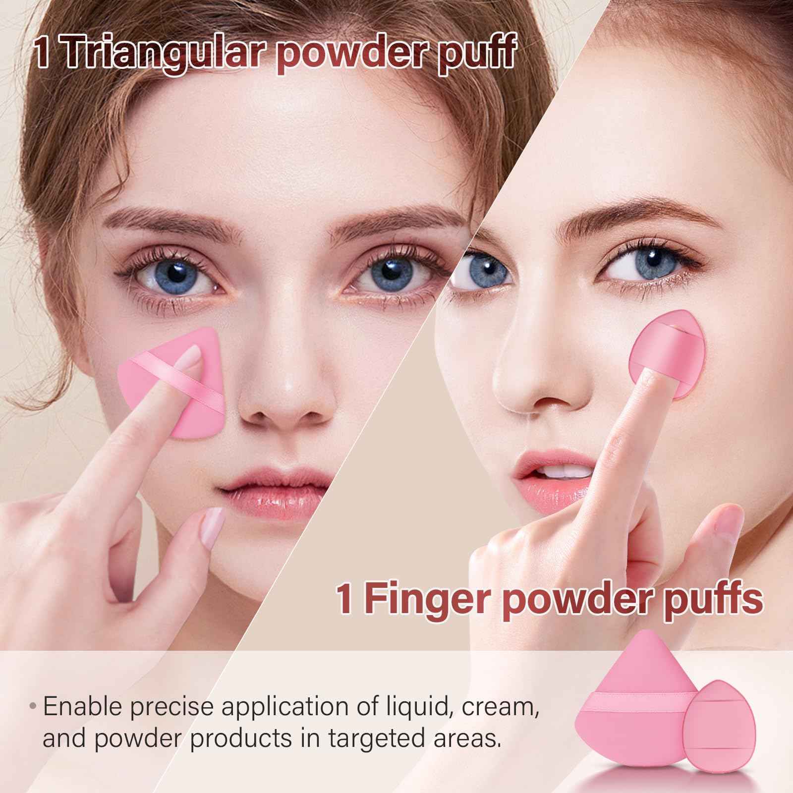 Makeup Brushes Set, Mlemle Professional 26 Pcs Makeup Kit, Include Powder Foundation Concealers Blush Eye shadows Eyebrow 21 Pcs Makeup Brushes and 2 Powder Puff, 3 Makeup Sponge(A01-Pink)