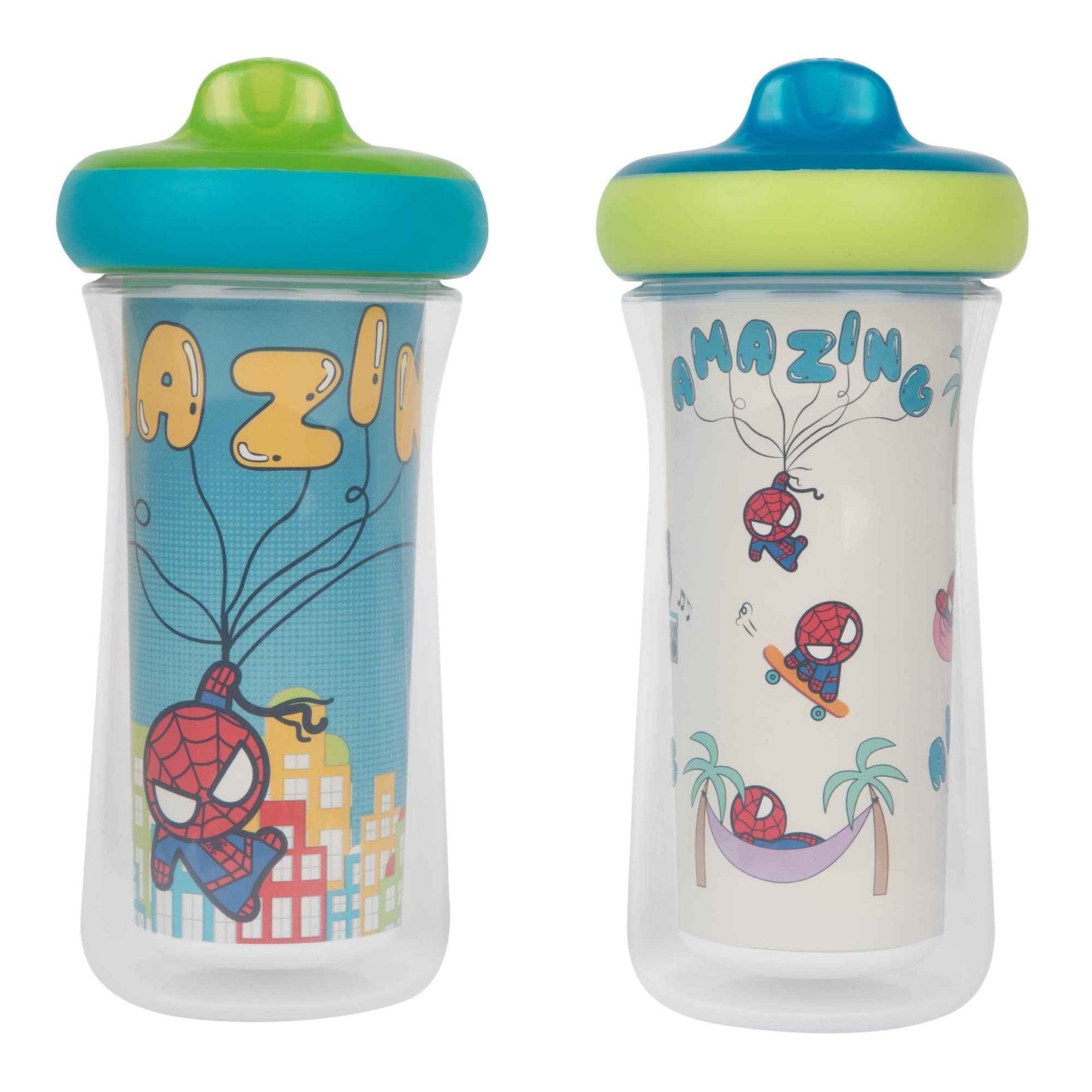 The First Years Disney Princess Kids Insulated Sippy Cups - Dishwasher Safe Spill Proof Toddler Cups - Ages 12 Months and Up - 9 Ounces - 2 Count