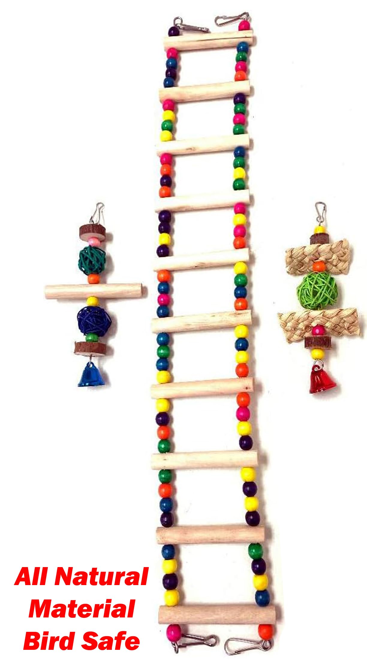 38-Inch Double Roof Top Large Flight Bird Cage with Toys Climbing Ladder Side Nesting Box Doors for Cockatiels Sun Parakeets Conures Aviary Budgie Finch Lovebird Canary Pet Bird Travel Cage