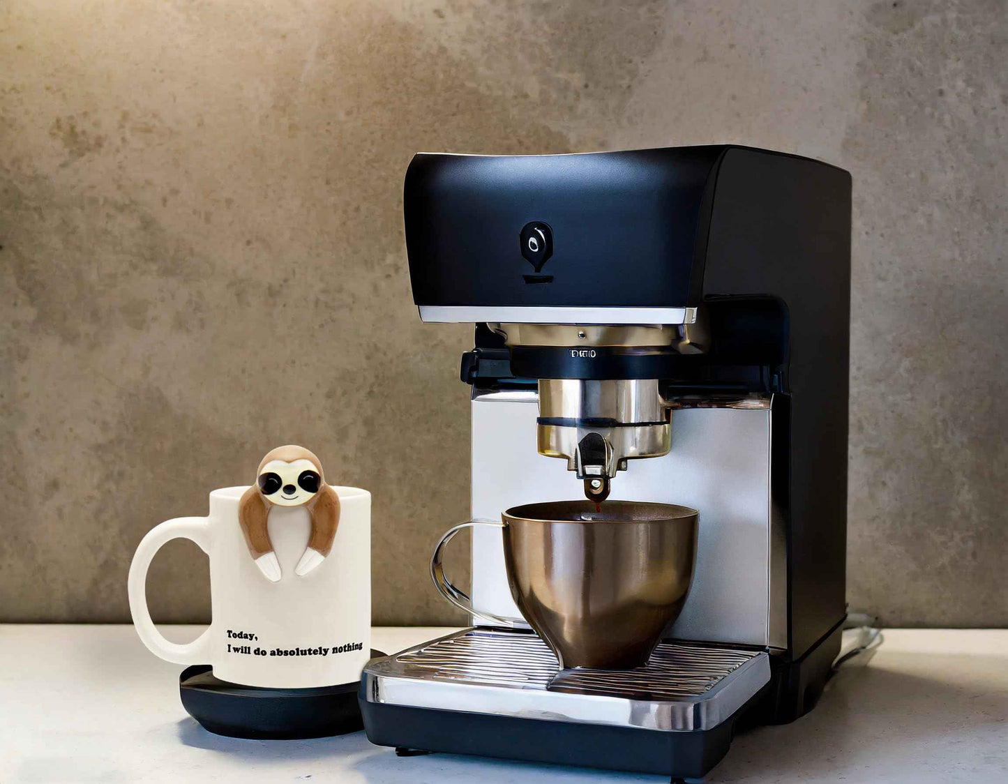 Decodyne Funny Sloth Coffee Mug - Cute Sloth Gifts For Coworkers Women & Men - White Elephant Gifts for Adults, Funny Office Present