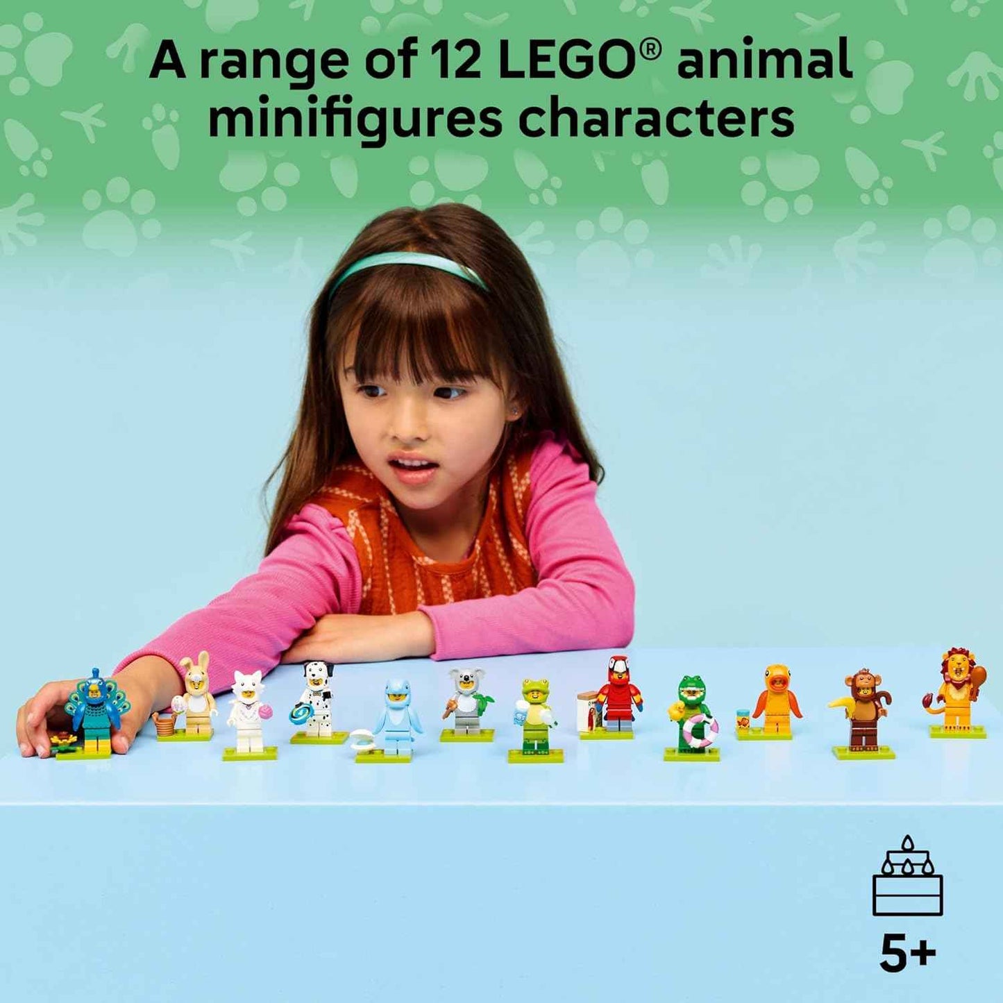 LEGO Minifigures Animal Series 28 6 Pack - Kids Toys in Sealed Mystery Boxes - Animal Themed Figures to Collect - Birthday Party Favors & Gift Idea for Boys & Girls, Ages 5+ - 66813