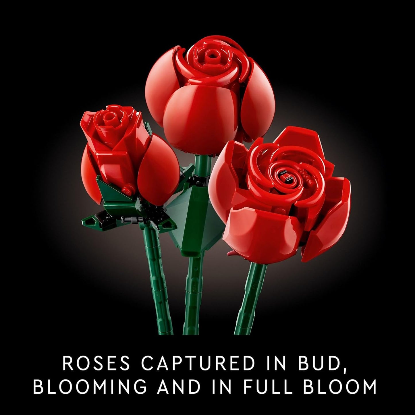 LEGO Botanicals Bouquet of Roses Artificial Flowers - Fake Red Roses Building Set for Adults, Ages 18+ - Gifts for Anniversary for Women & Men - Home Decor for Table Display - 10328