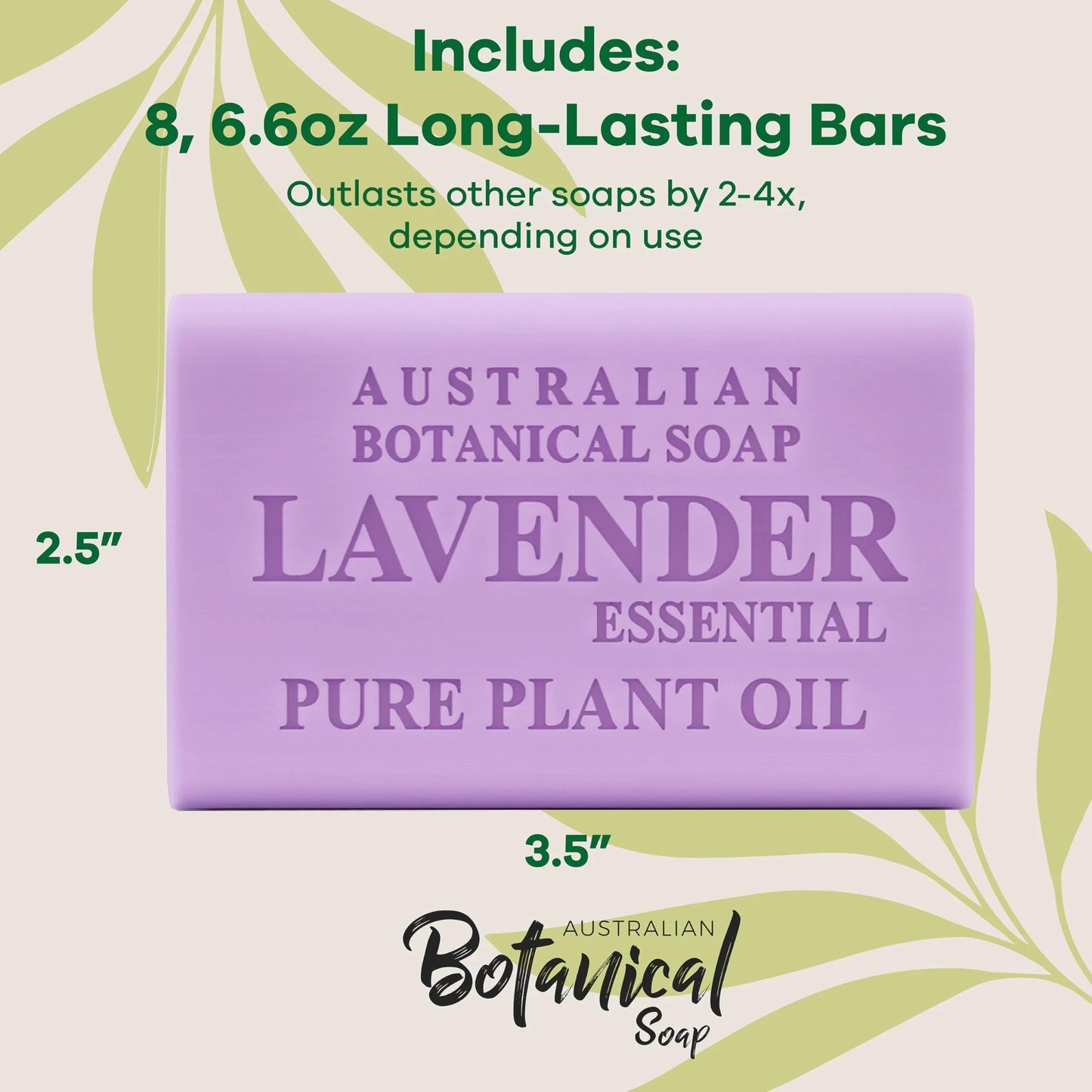 Australian Botanical Soap, 6.6 OZ, Triple Milled Bars with Pure Plant Oil, Natural Soap Base, Enriched with Organic Shea Butter, for Men, Women, All Skin Types, Variety Pack of 8, Packaging May Vary jlhbookstore.store