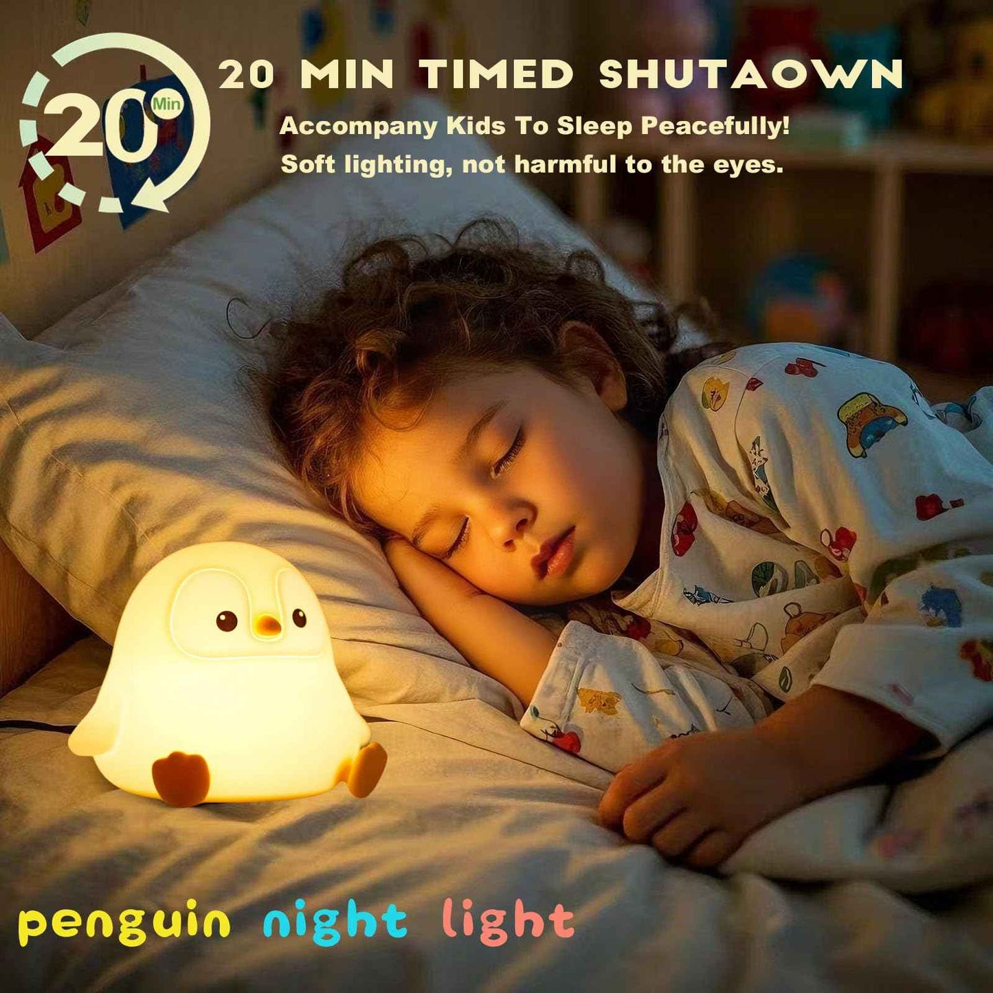DREAMING MY DREAM Cute Duck Lamp,Do Do Duck Night Light,Silicone Squishy Nursery Bedside Lamp,USB Rechargeable Touch Table Lampfor Bedrooms, Living Room Decor Gift Toy