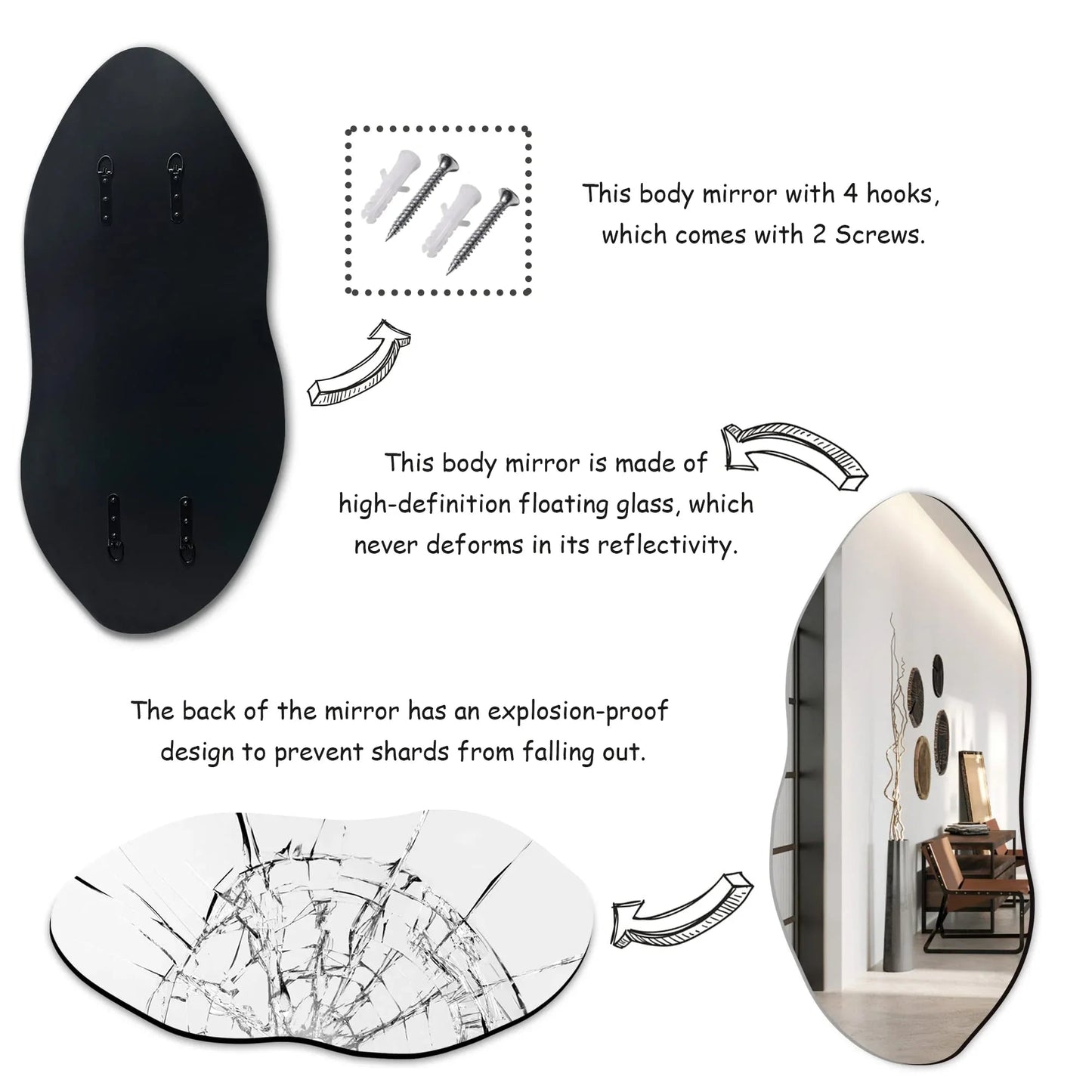 Delma Home Gym Mirrors, 12'' x 12'' Glass Mirror Tiles (16 PCS), Square Large Wall Mirror for Home Gym, Bedroom, Door,Bathroom, Frameless Mirror Sets jlhbookstore.store