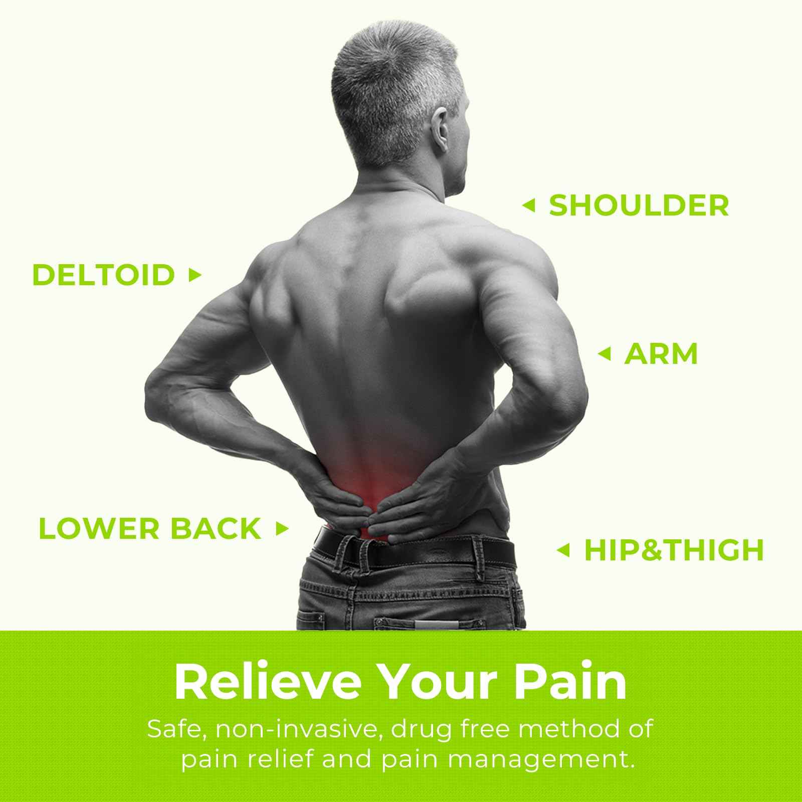 AUVON Dual Channel TENS Unit Muscle Stimulator Machine with 20 Modes, 2" and 2"x4" TENS Unit Electrode Pads