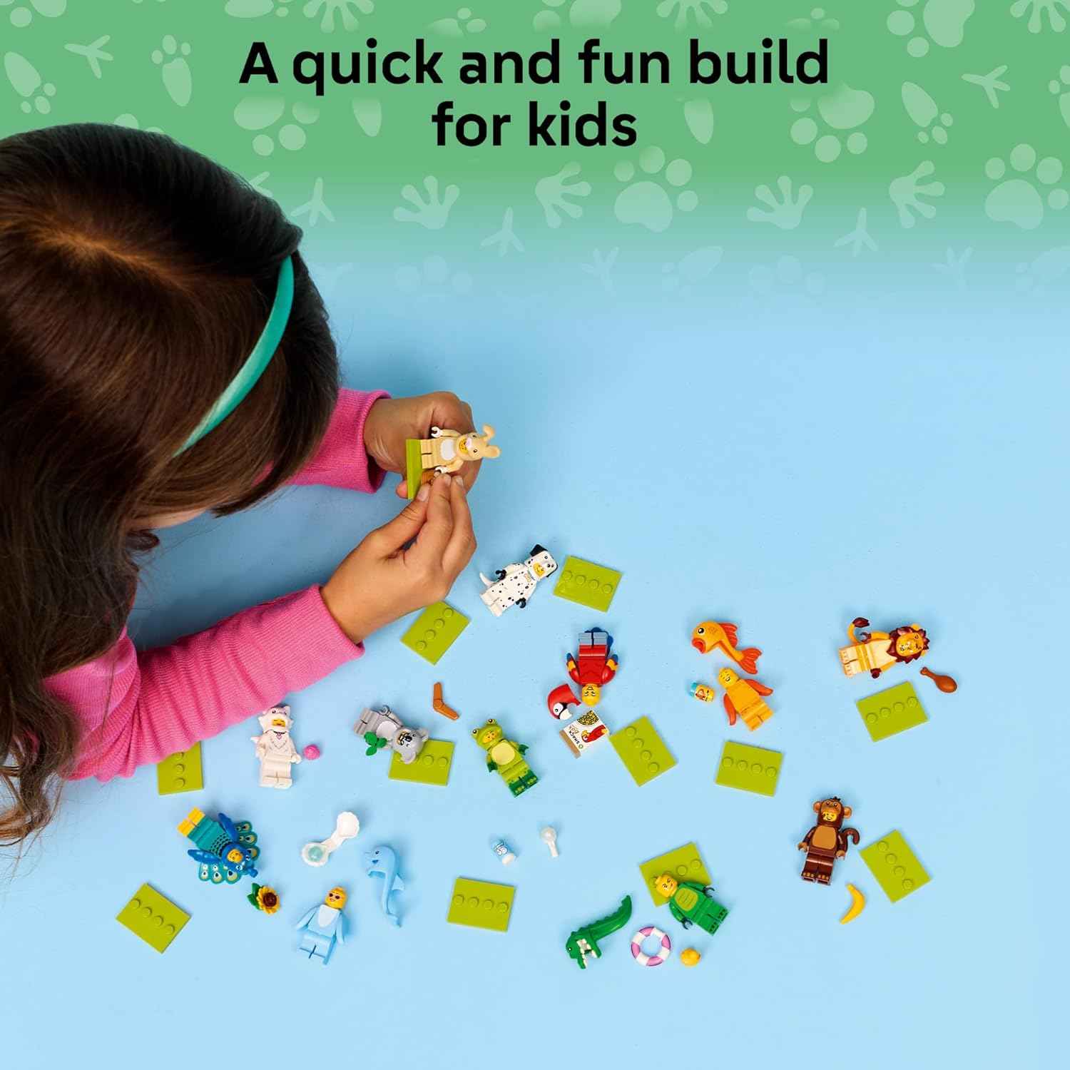 LEGO Minifigures Animal Series 28 6 Pack - Kids Toys in Sealed Mystery Boxes - Animal Themed Figures to Collect - Birthday Party Favors & Gift Idea for Boys & Girls, Ages 5+ - 66813