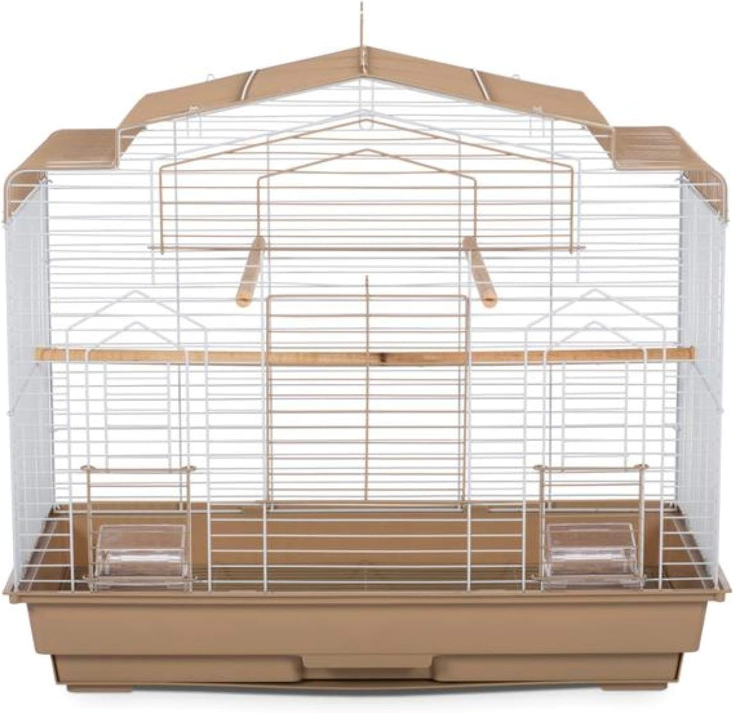 Prevue Pet Products SP50051 Barn Style Bird Cage, Brown/White
