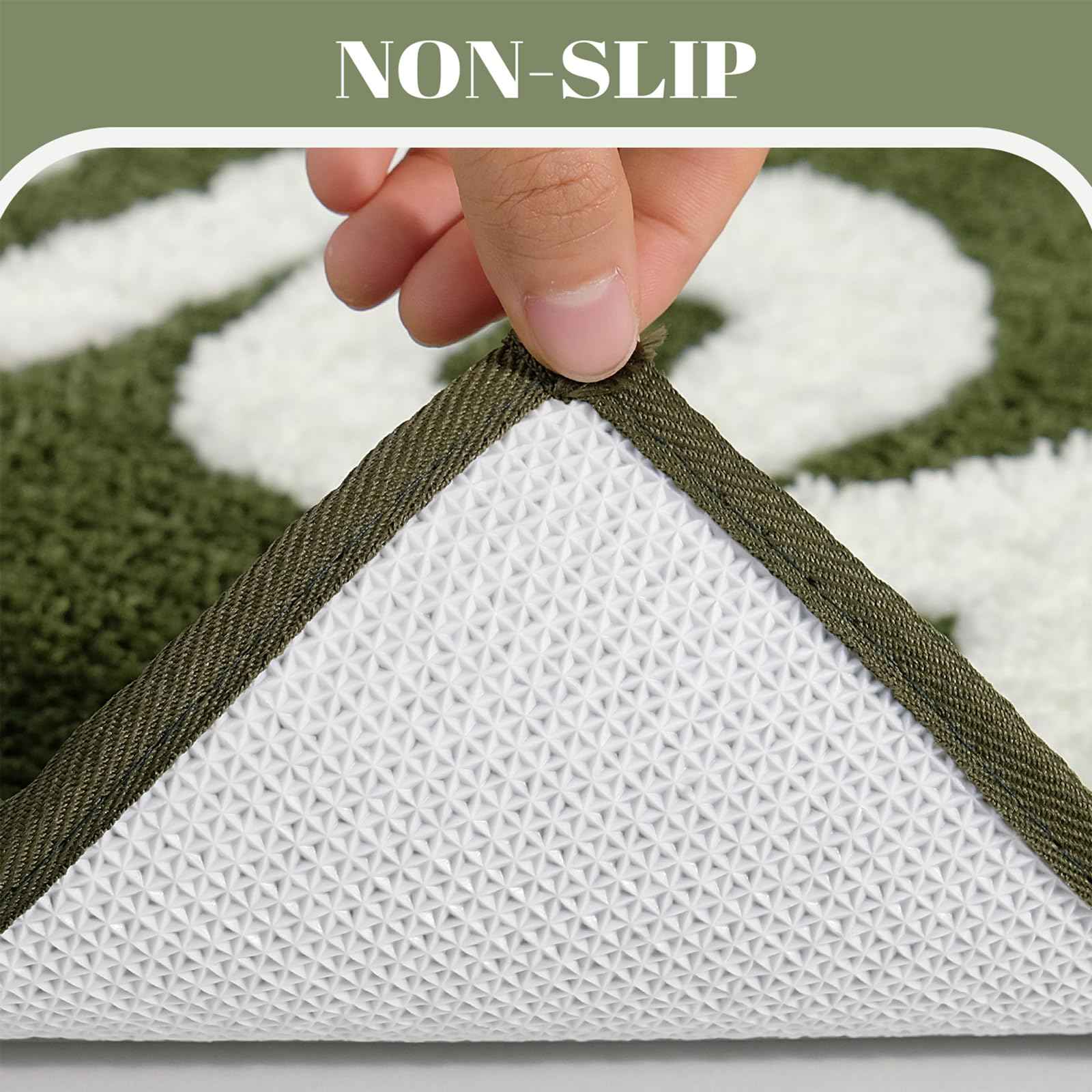 You Look Good Bath Mat Green Bathroom Rugs Funny Cute Bathroom Decor Preppy Small Cool Rug Non Slip Microfiber Washable Absorbent Shower Rug, 25”x21”…