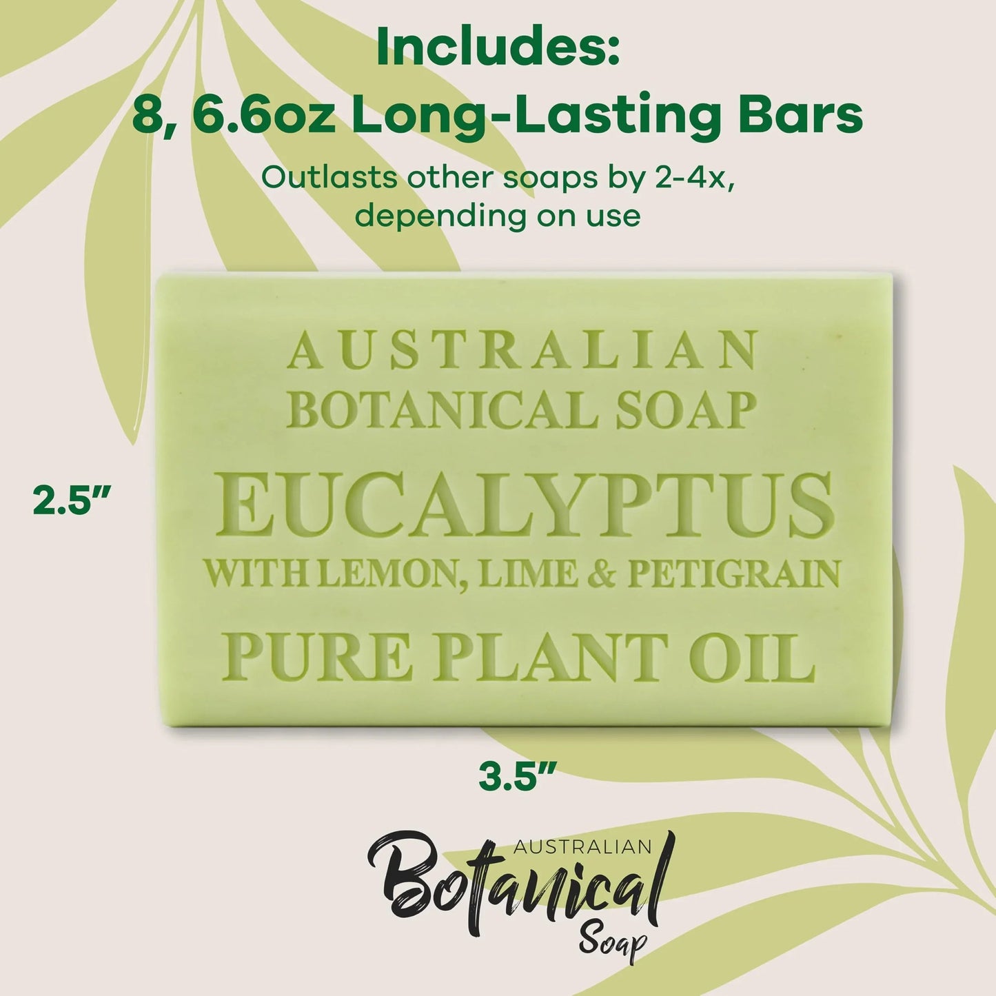 Australian Botanical Soap, 6.6 OZ, Triple Milled Bars with Pure Plant Oil, Natural Soap Base, Enriched with Organic Shea Butter, for Men, Women, All Skin Types, Variety Pack of 8, Packaging May Vary jlhbookstore.store