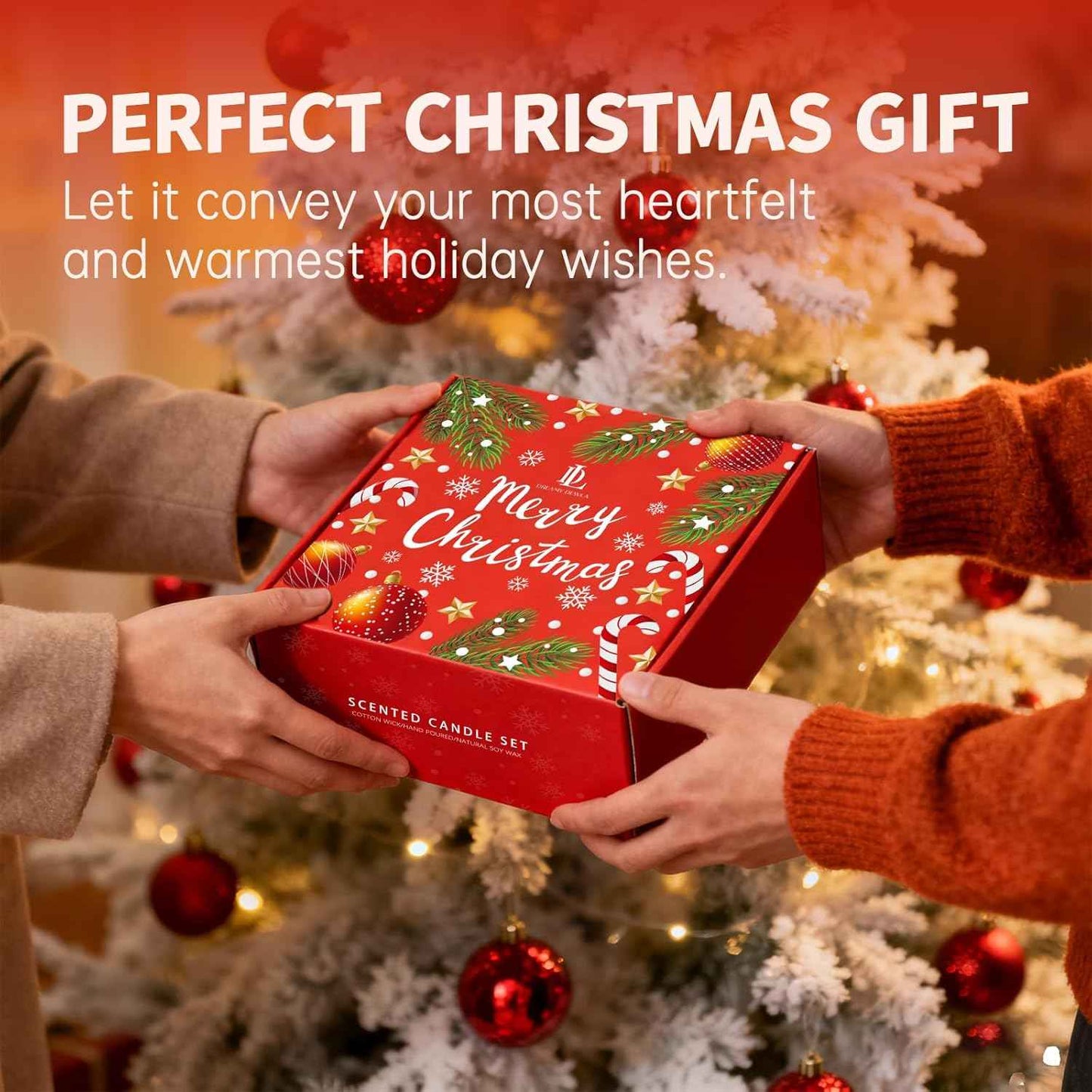 Fall Candle Set, Fall Scented Candles for Home, 4 Pack Soy Candle Set, Autumn Gifts for Women Men, Autumn Scents of Vanilla Pumpkin/Cinnamon Clove/Apple Pie/Fall Party