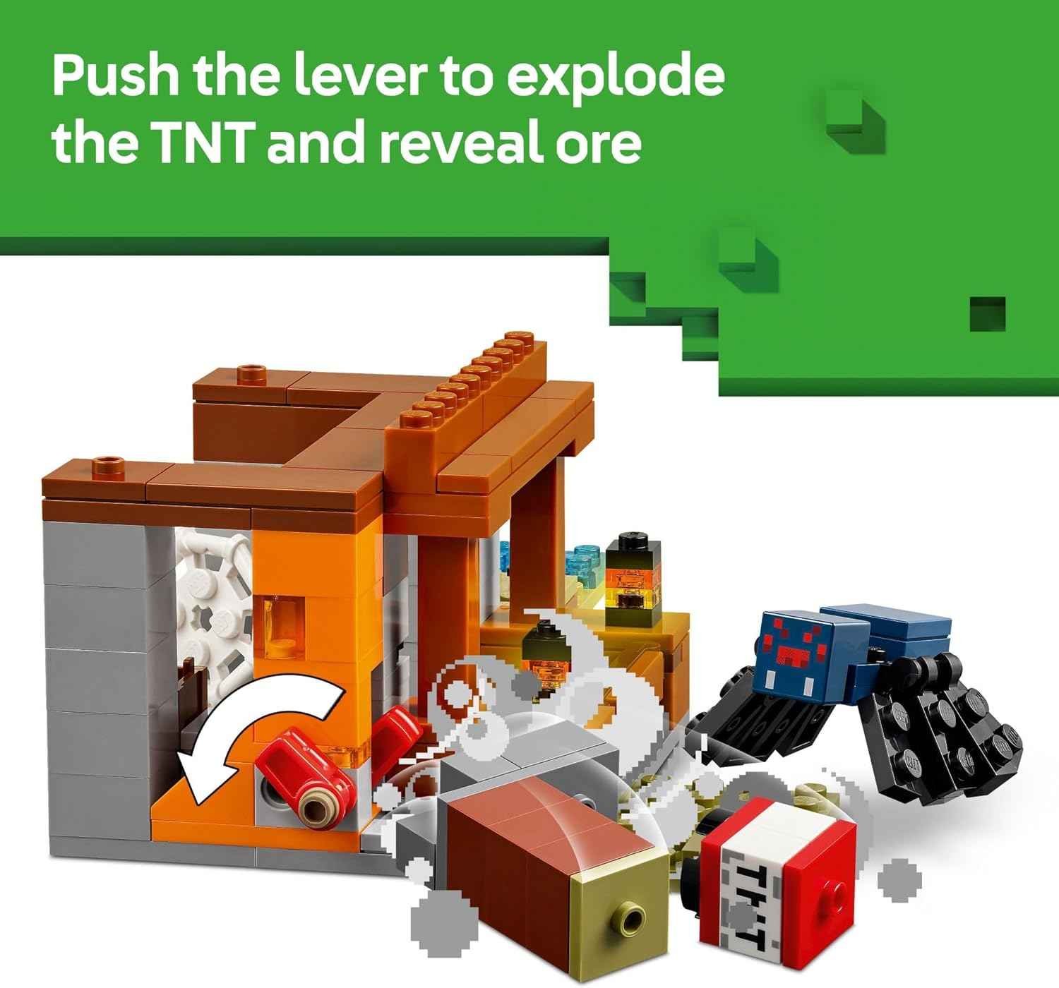 LEGO Minecraft The Armadillo Mine Expedition Toy Figures and Playset - Building Minecraft Toy for Kids, Boys and Girls, Ages 8+ - with Gaming Figures for Pretend Play - Gift Idea for Birthdays - 21269