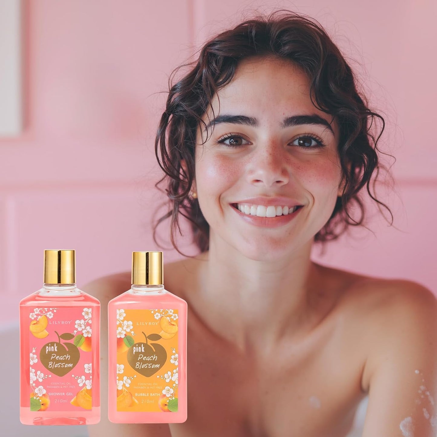 25Pcs Christmas Gifts for Women - Luxury Bath and Body Spa Gift Basket for Women with Necklace | Relaxing Care Kit Valentine's Mothers Day Gifts for Mom Gift Baskets for Anniversary or Bridal Shower