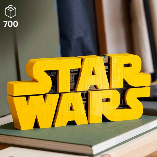 LEGO Star Wars Brick-Built Star Wars Logo - Building Blocks for Adults 18+ - Star Wars Gift Idea for Birthdays - Collectible DIY Model Kit - Home Decor Idea for Fans of The Movie Series - 75407