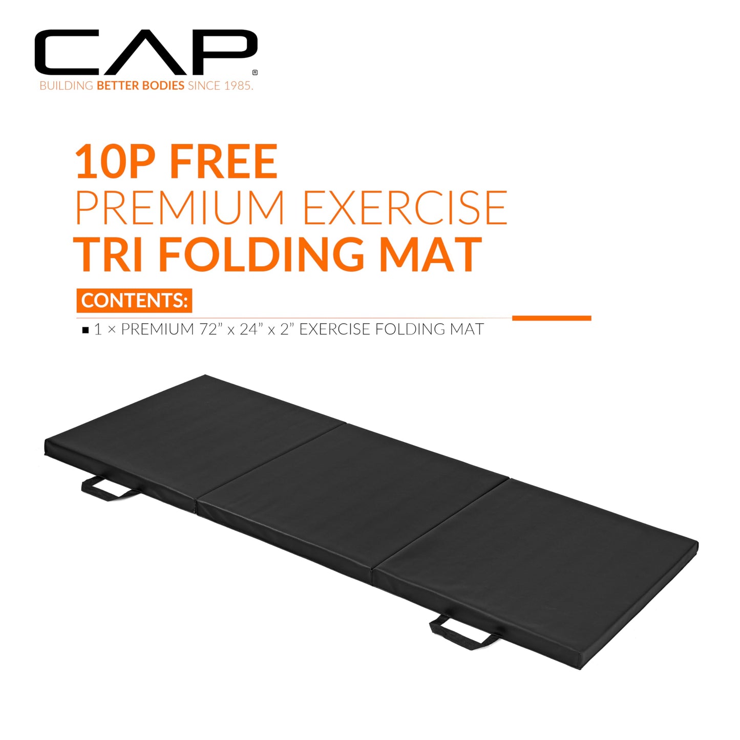 CAP Barbell All Purpose Folding Anti Tear Exercise Training Aerobic Fitness Gym & Gymnastics Balance Mat | Multiple colors jlhbookstore.store
